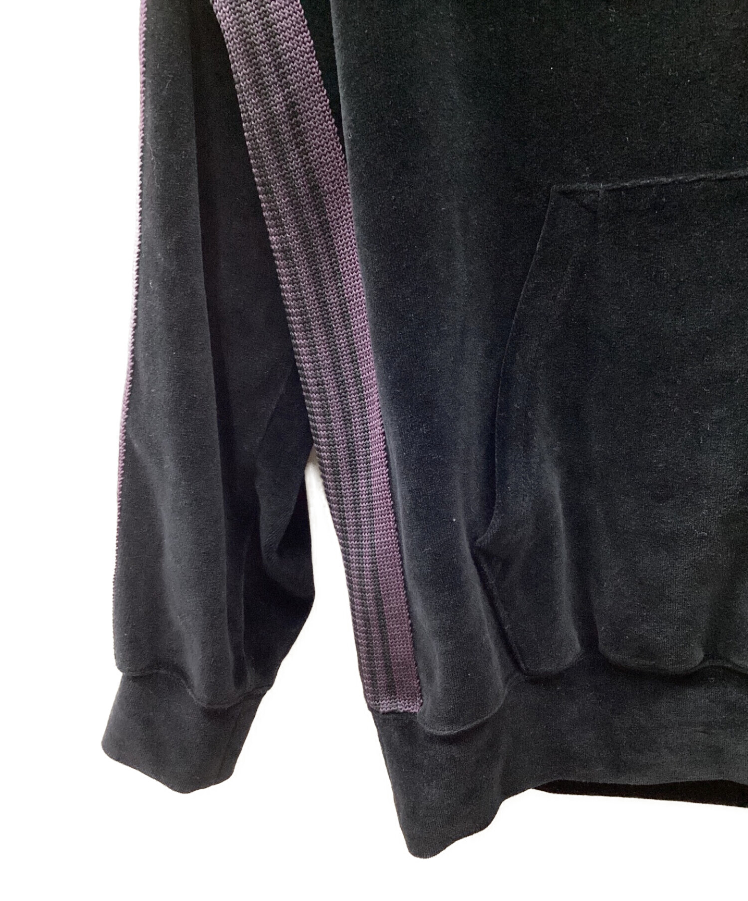 中古・古着通販】Needles (ニードルズ) ベロアパーカー ブラック