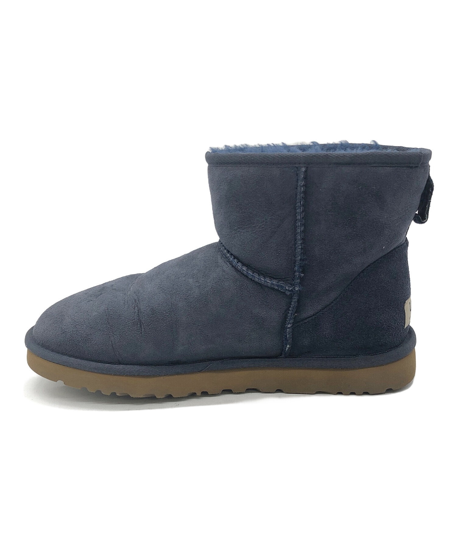 タグ付き　UGG ムートングローブ　Mサイズ　ネイビー 中古・古着通販】UGG (アグ) ムートンブーツ ネイビー サイズ:27