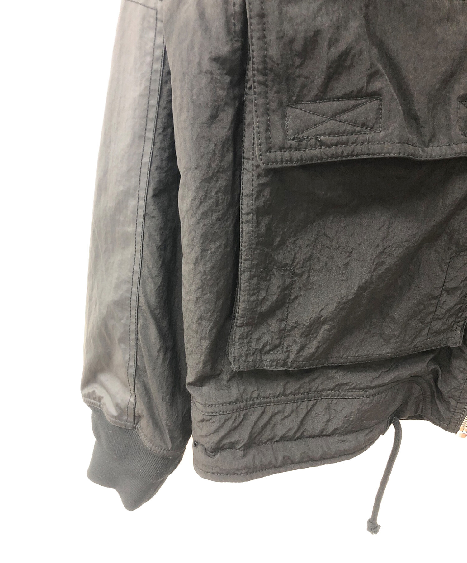 中古・古着通販】DIESEL (ディーゼル) ナイロン切り替えジャケット