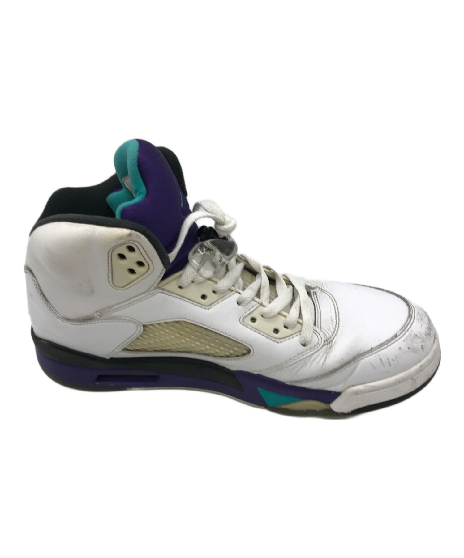 中古・古着通販】NIKE (ナイキ) AIR JORDAN 5 RETRO ホワイト×パープル 