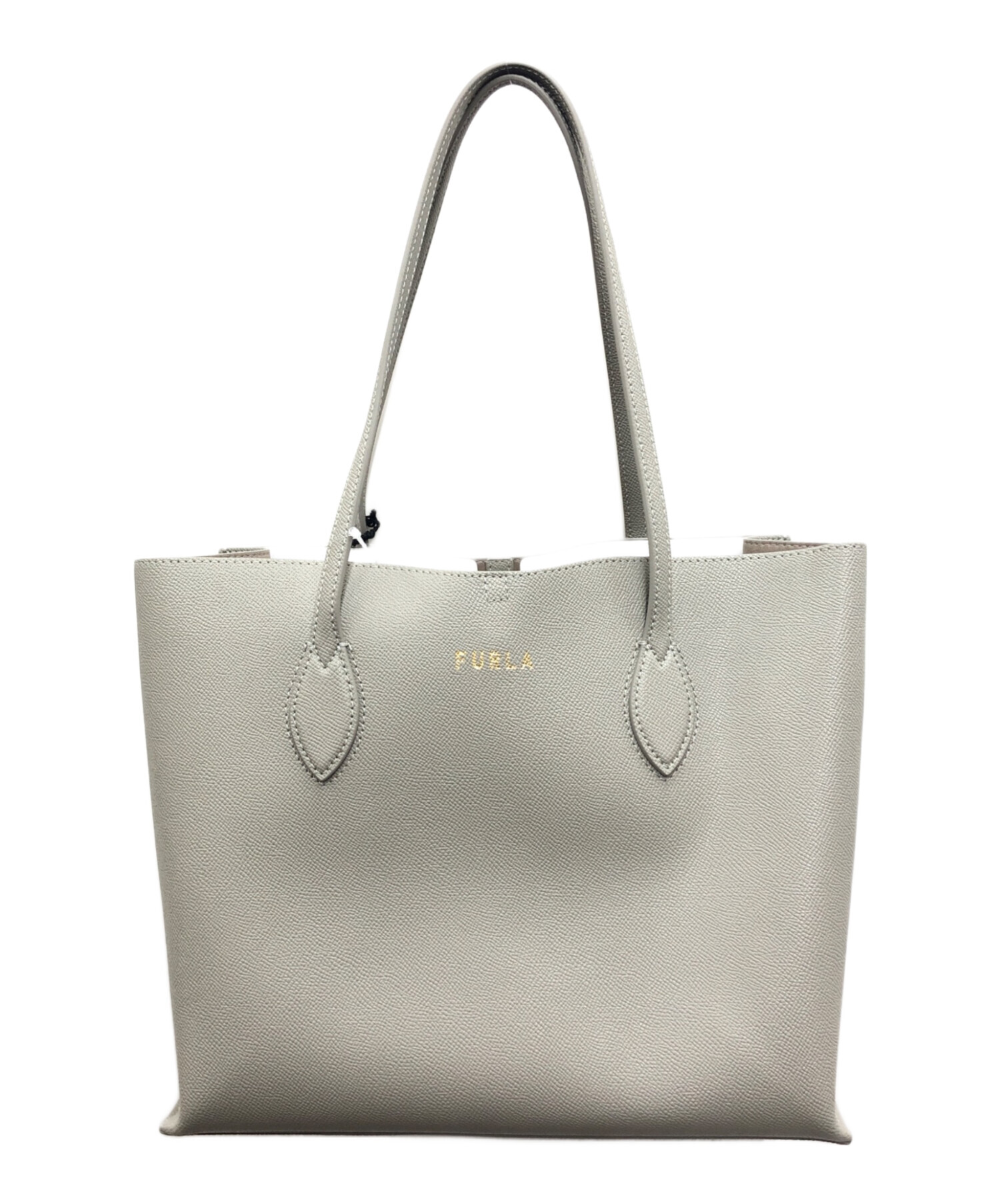 中古・古着通販】FURLA (フルラ) ハンドバッグ グレー 未使用品 