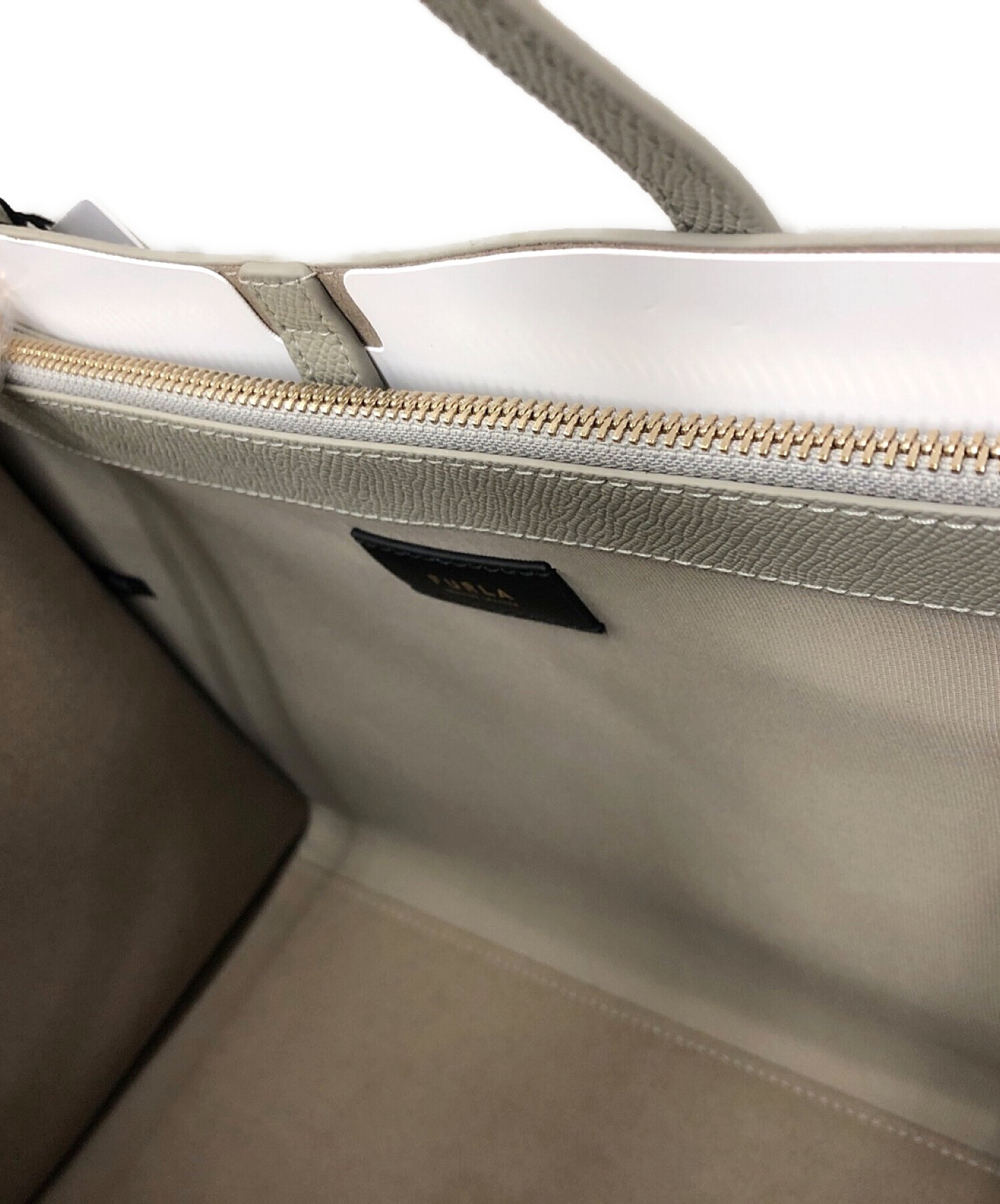 中古・古着通販】FURLA (フルラ) ハンドバッグ グレー 未使用品 
