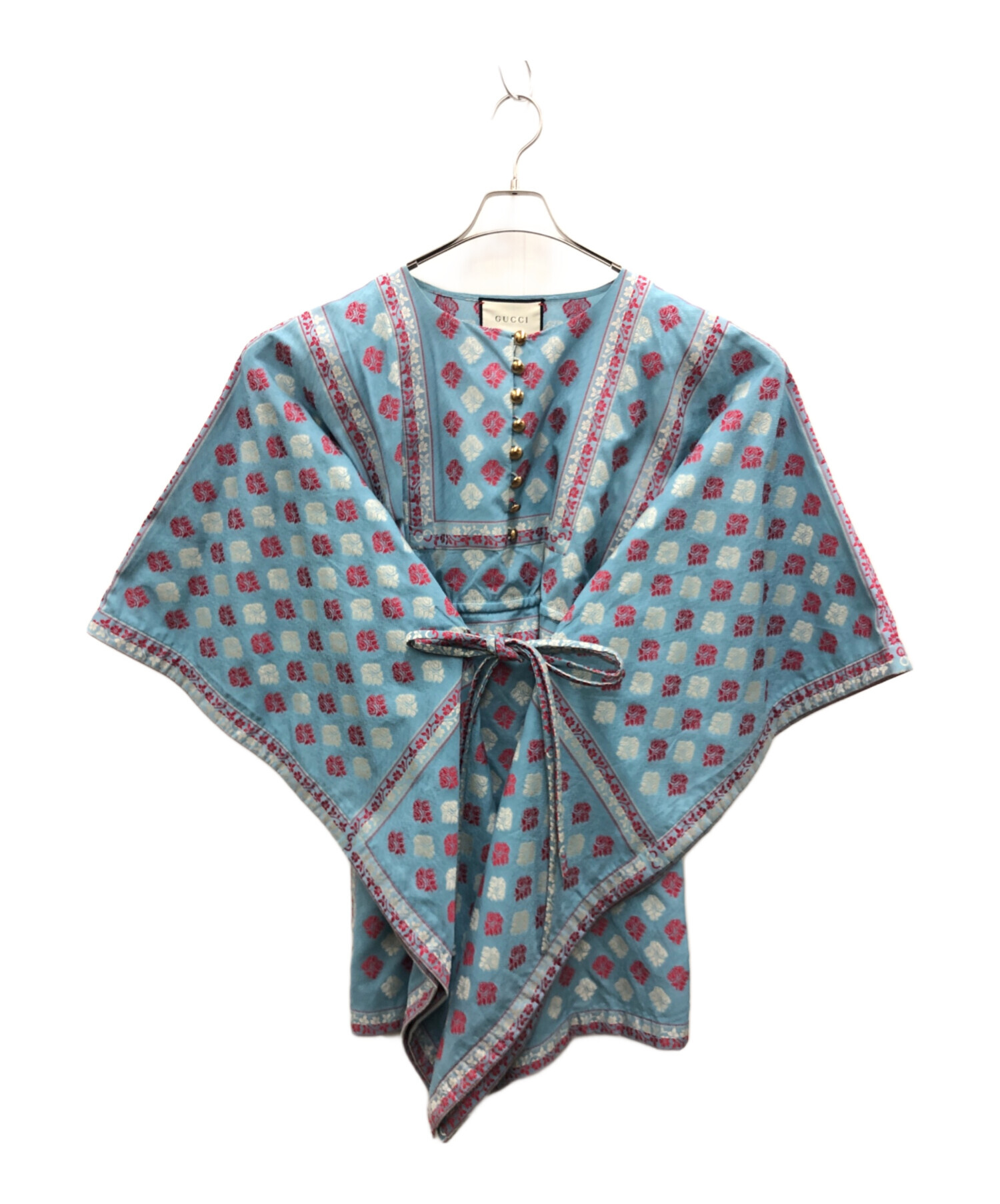 中古・古着通販】GUCCI (グッチ) ワンピース ブルー サイズ:40