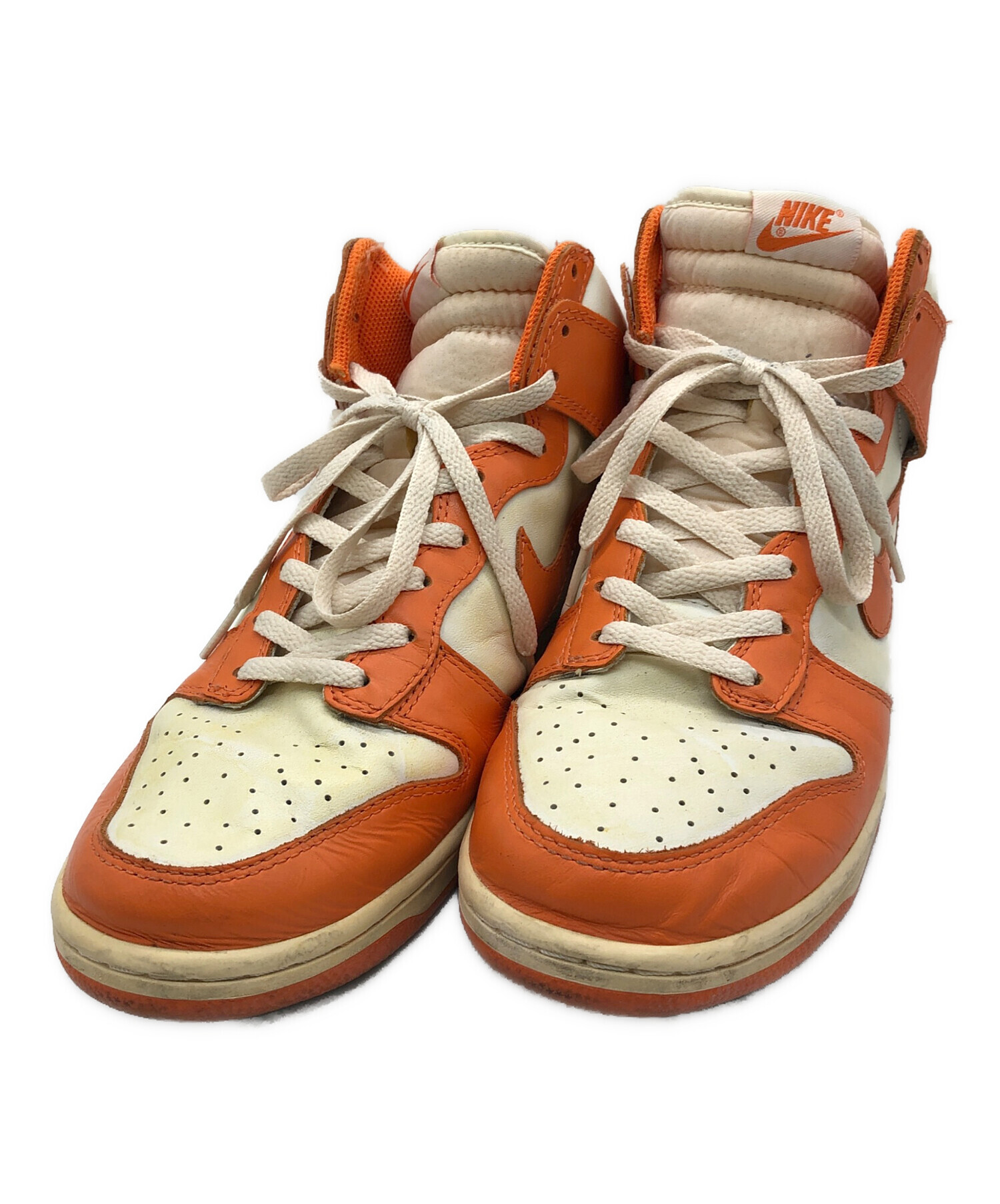 中古・古着通販】NIKE (ナイキ) ハイカットスニーカー オレンジ