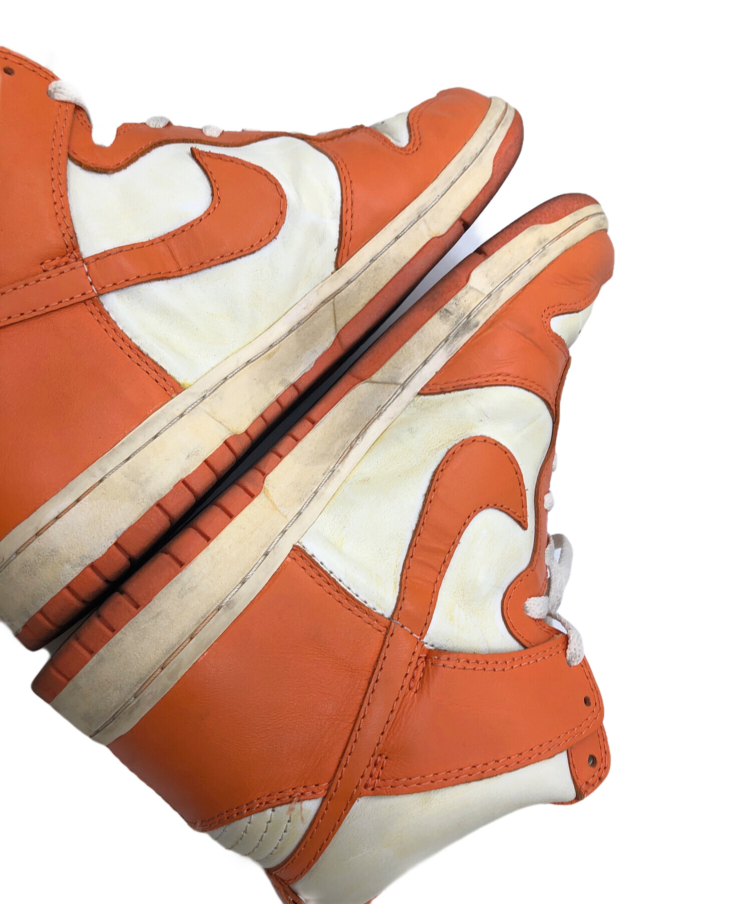中古・古着通販】NIKE (ナイキ) ハイカットスニーカー オレンジ