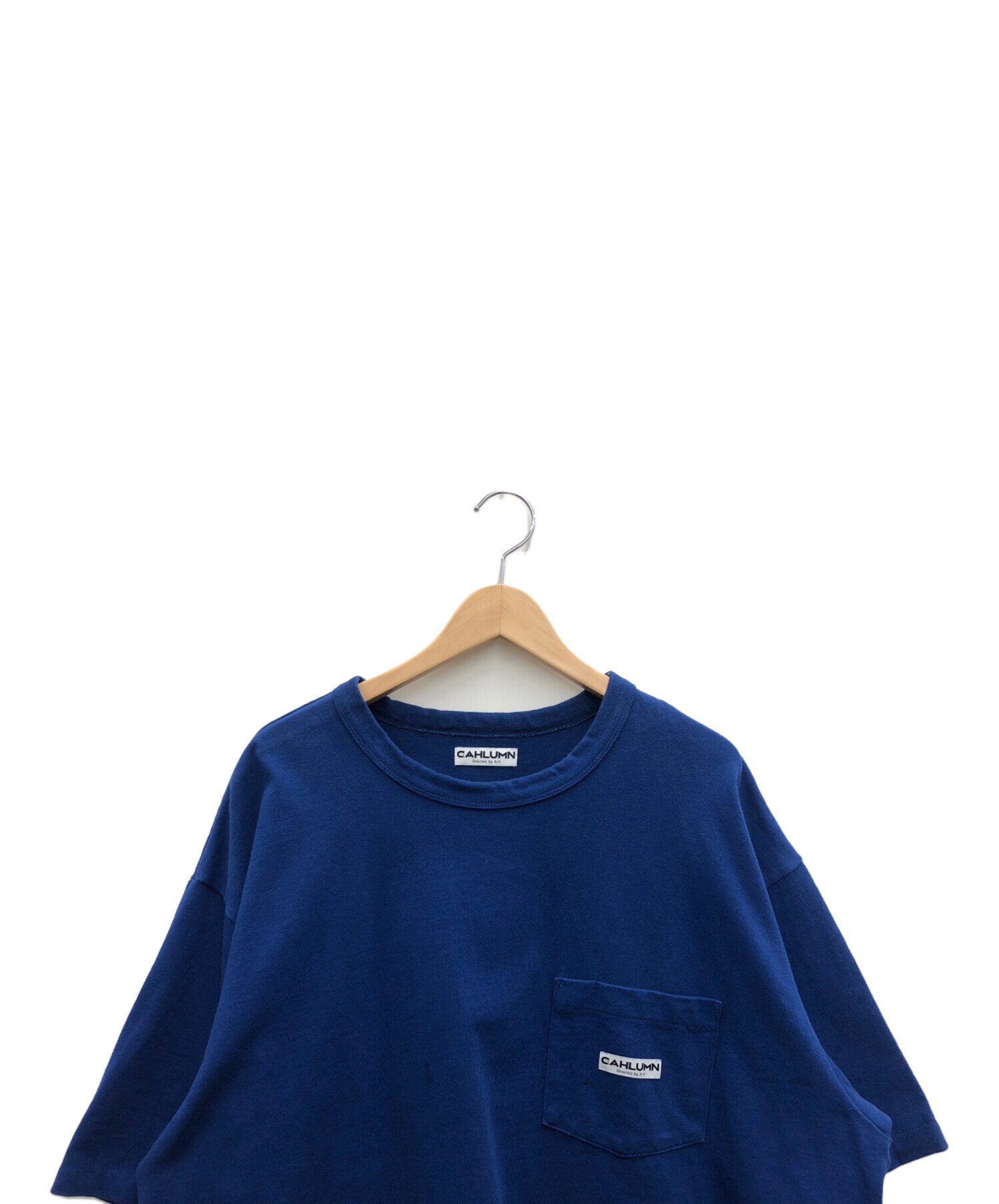 中古・古着通販】CAHLUMN (カウラム) ヘビーウェイトTシャツ ブルー 