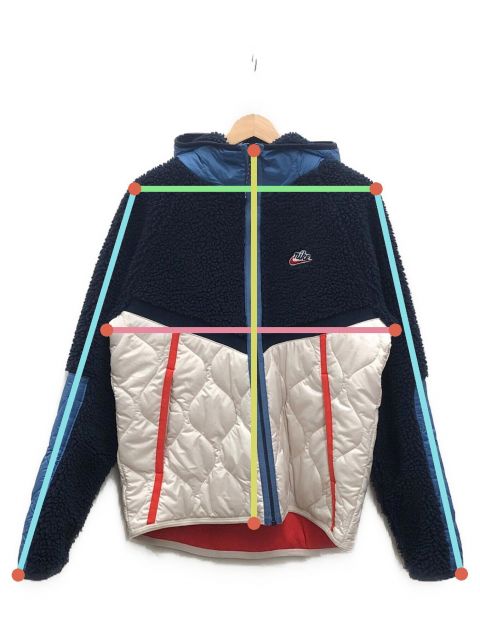中古・古着通販】NIKE (ナイキ) ボアフリース キルティングジャケット