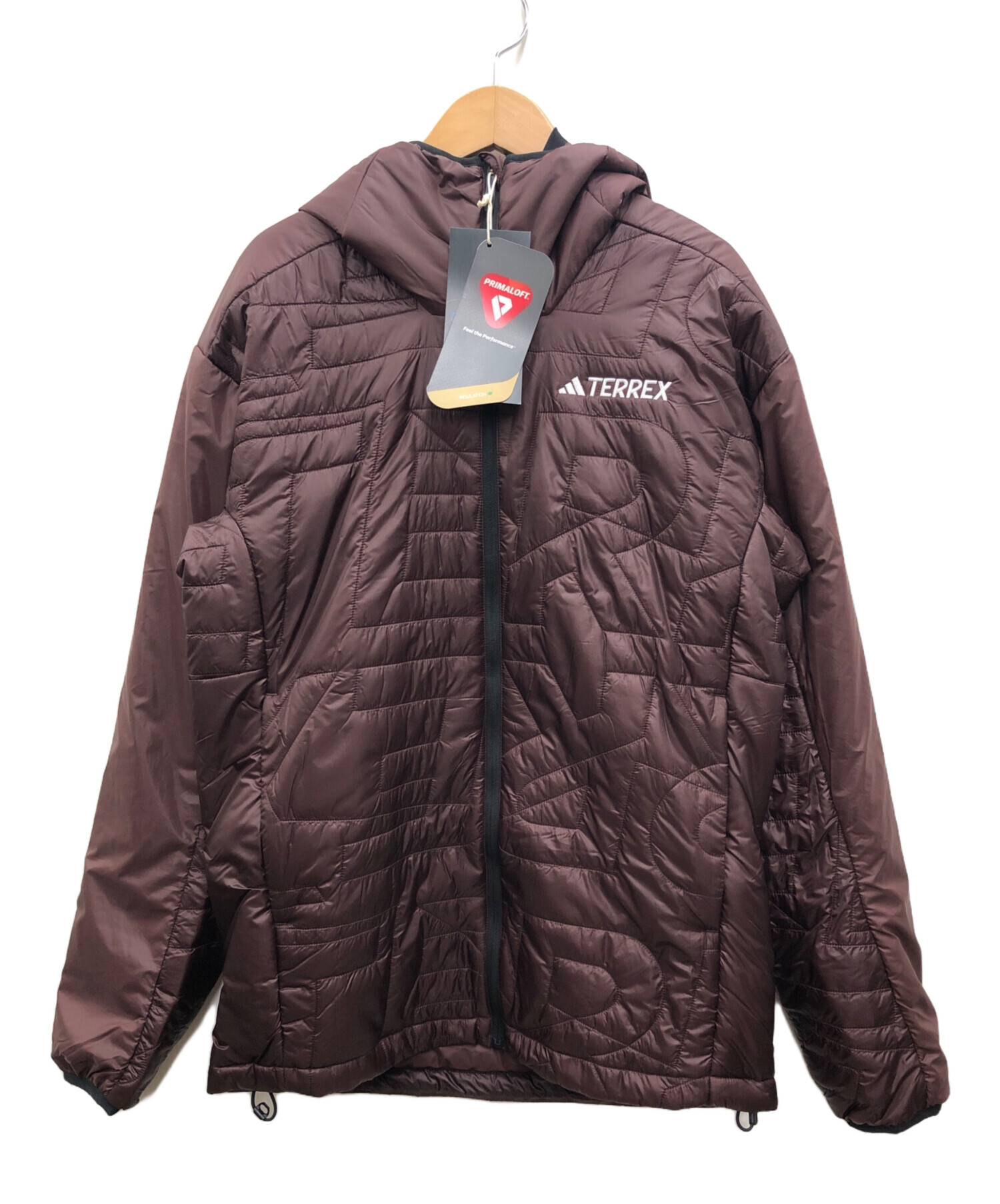 中古・古着通販】adidas (アディダス) 中綿ジャケット ワインレッド  