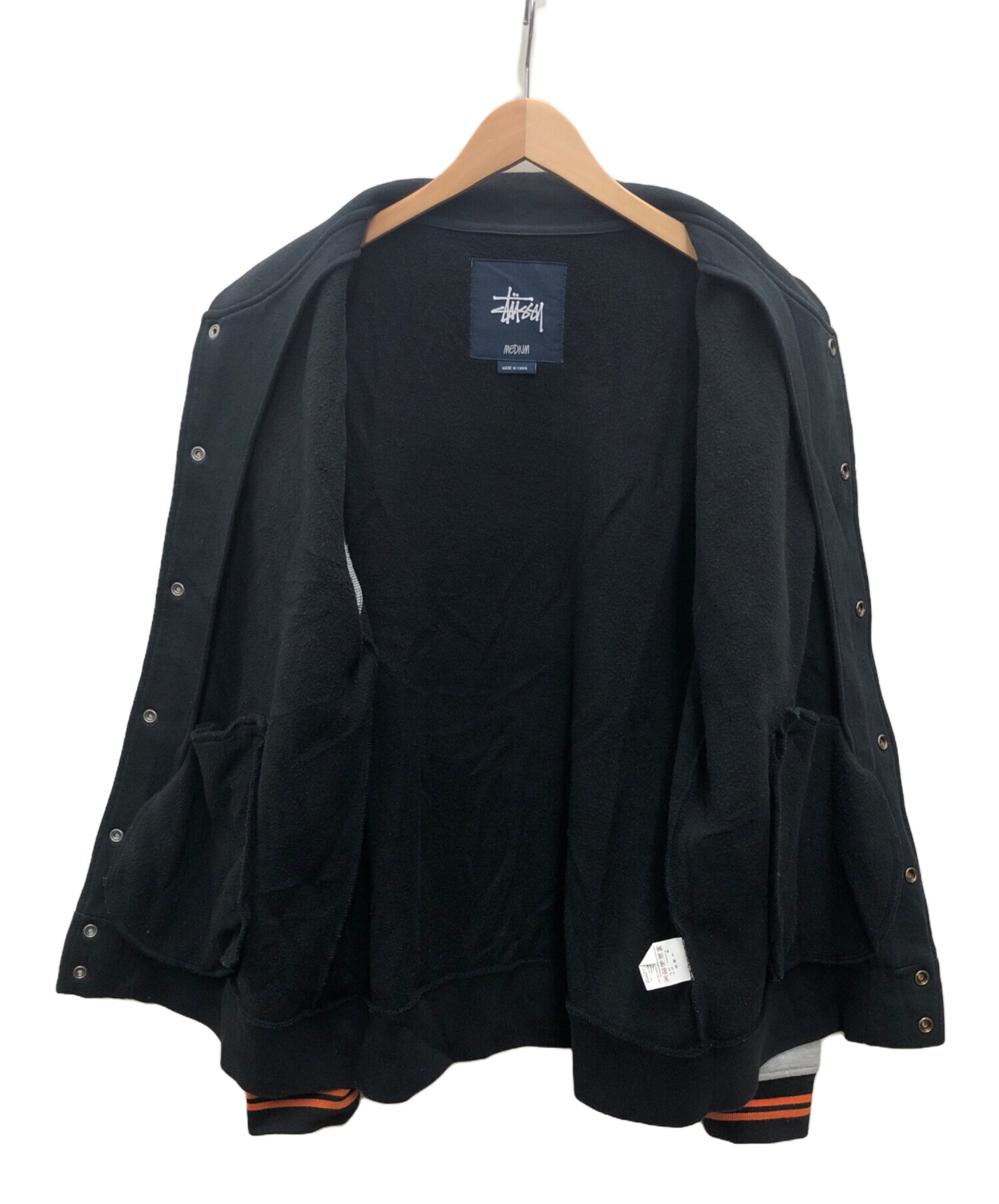 中古・古着通販】stussy (ステューシー) コットンスタジャン ブラック