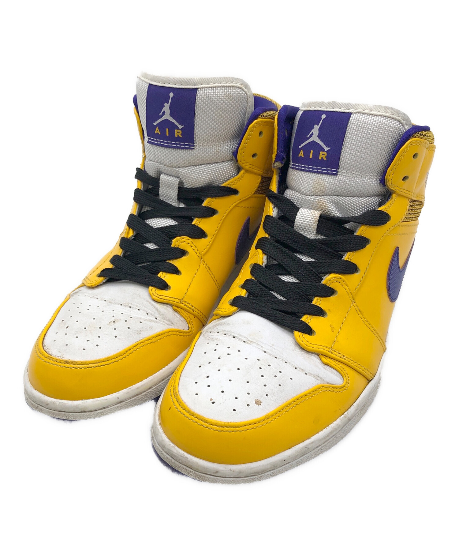 中古・古着通販】NIKE (ナイキ) ハイカットスニーカー イエロー 