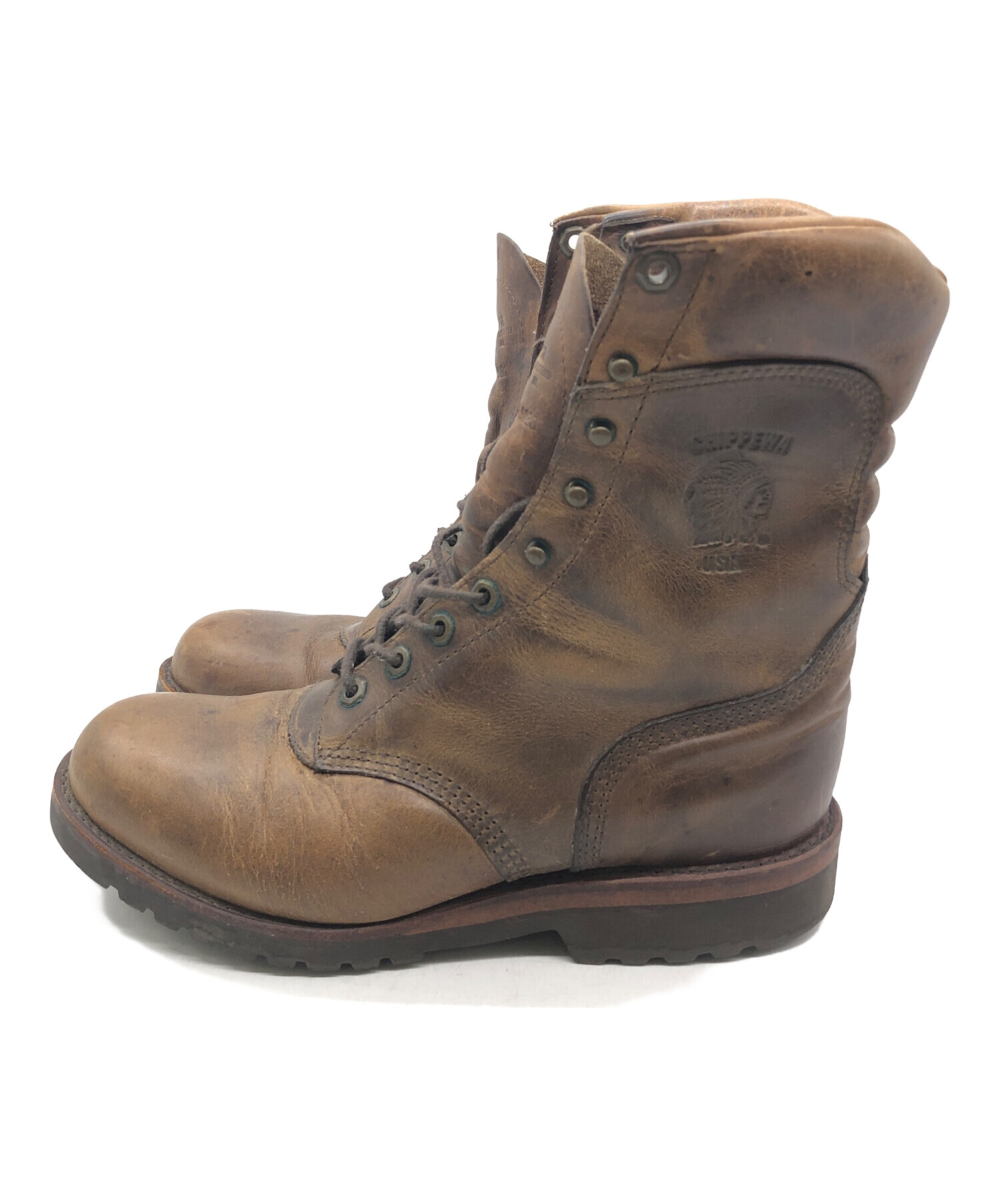 中古・古着通販】CHIPPEWA (チペワ) ブーツ ブラウン サイズ:28