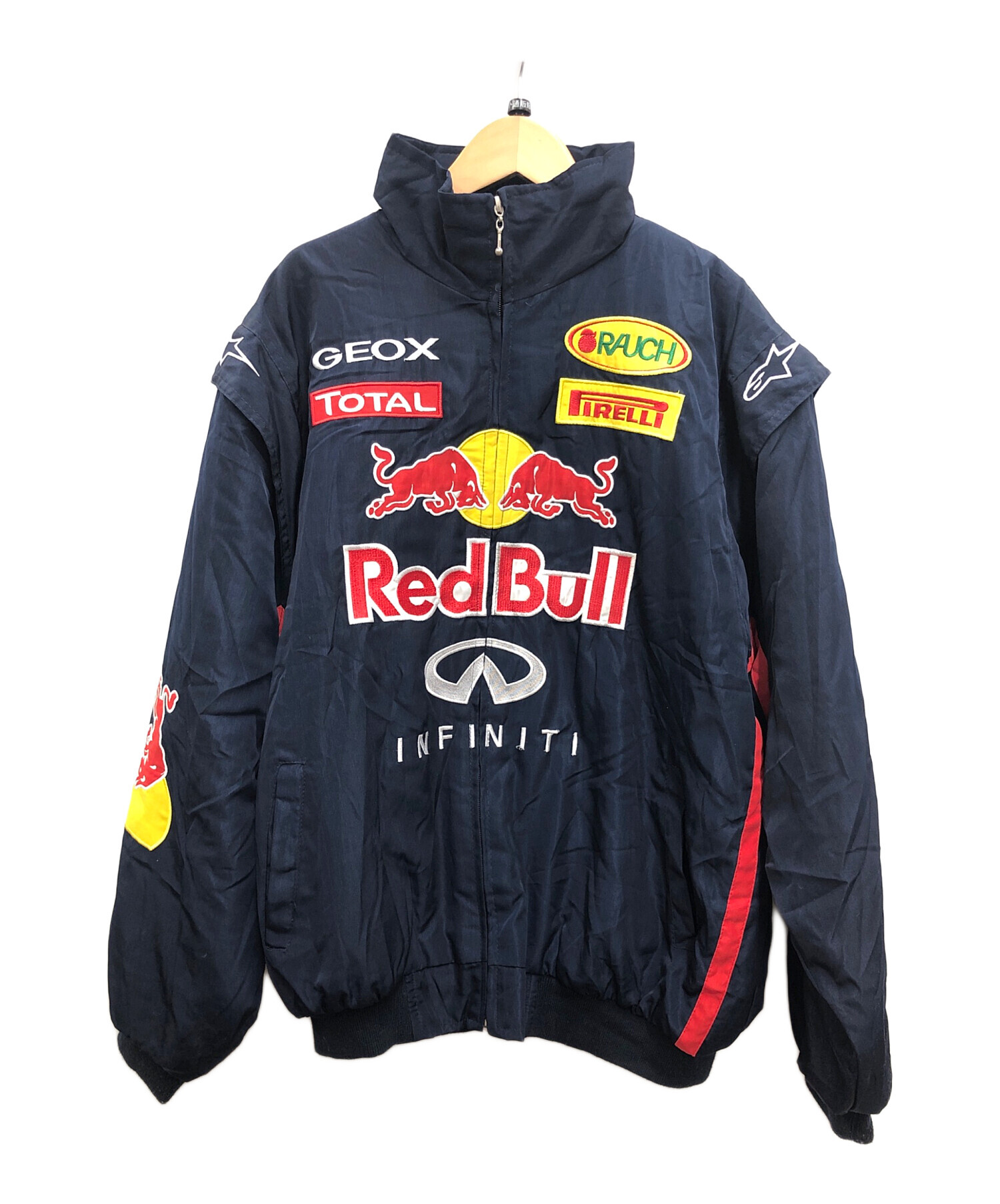 Red Bullレッドブル非売品アスリート4WAYアウタージャケット（XS相当） Red Bullレッドブル非売品アスリート4WAYアウタージャケット（XS相当