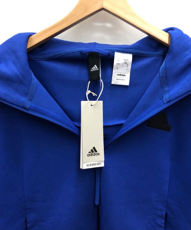 中古・古着通販】adidas (アディダス) ジップパーカー ブルー サイズ:L
