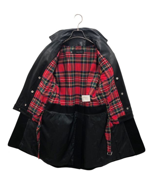 中古・古着通販】DSQUARED2 (ディースクエアード) レザー切替しウール