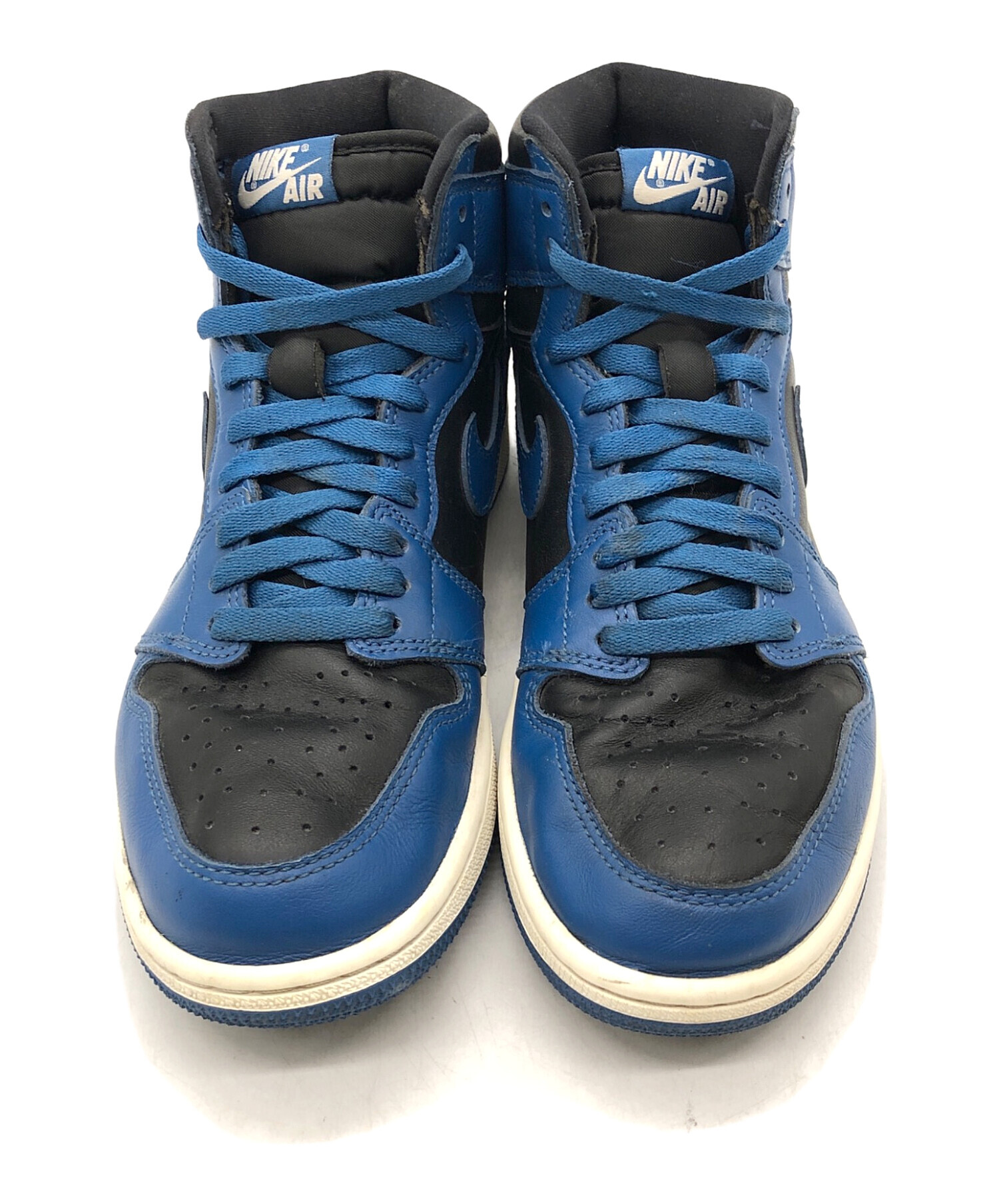 中古・古着通販】NIKE (ナイキ) ハイカットスニーカー ブルー×ブラック