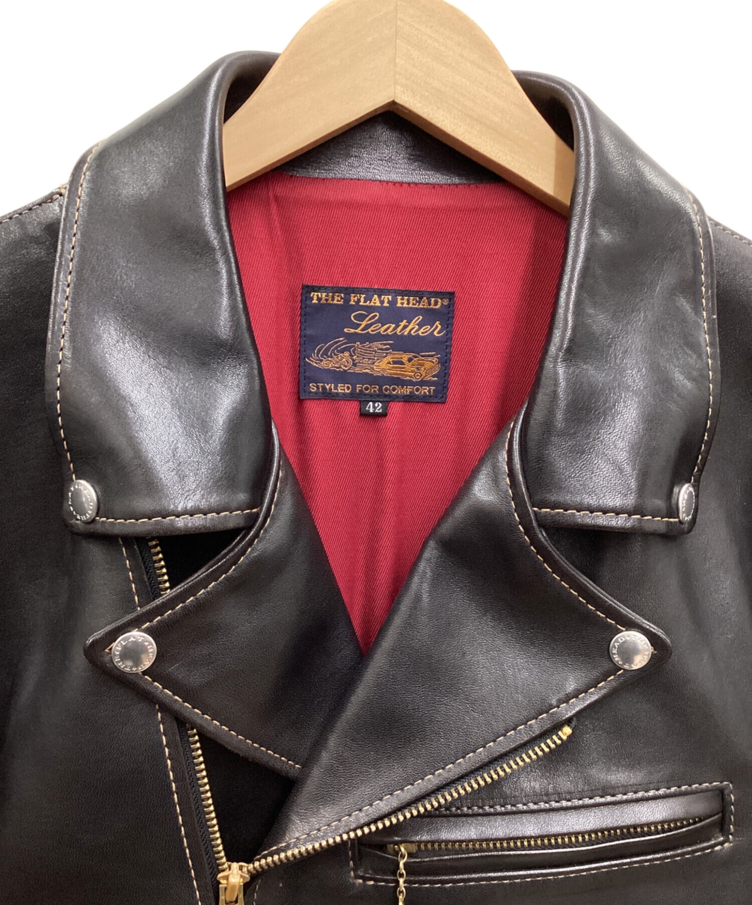 中古・古着通販】FLAT HEAD (フラット ヘッド) レザージャケット