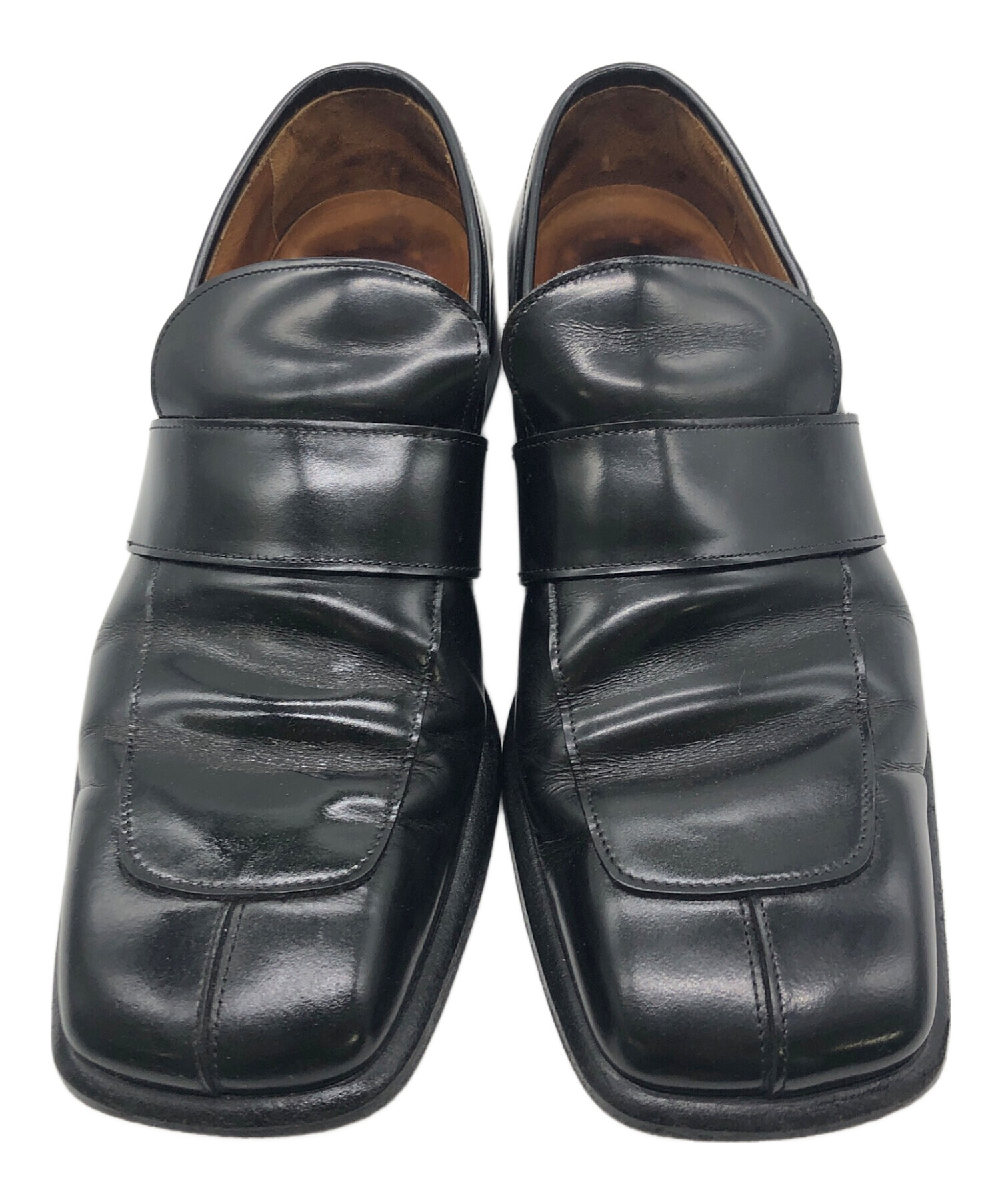 美品 グッチ GUCCI スクエアトゥ ローファー シューズ 42 美品 グッチ GUCCI スクエアトゥ ローファー シューズ 42