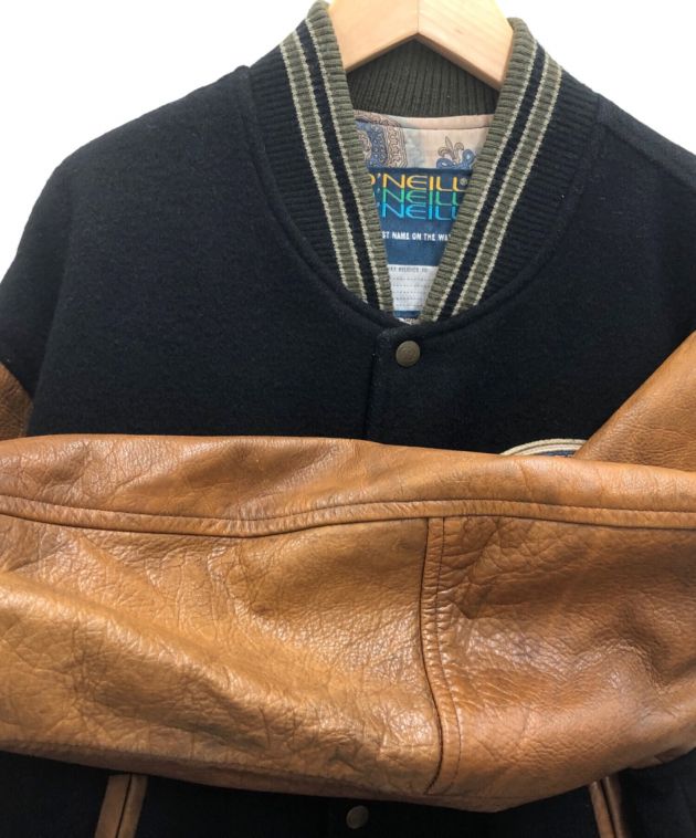 中古・古着通販】O'NEILL (オニール) レザー切替スタジャン 中古・古着通販】O'NEILL (オニール) レザー切替スタジャン