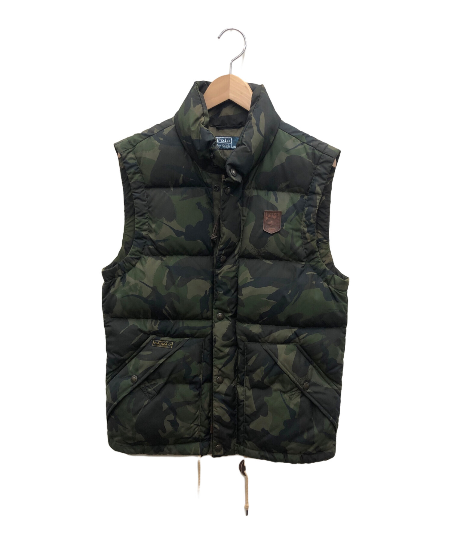 ラルフローレン RLX グリーン ダウンベスト XSですがM相当 POLO RALPH LAUREN ポロ ラルフローレン ジャンパー ダウン