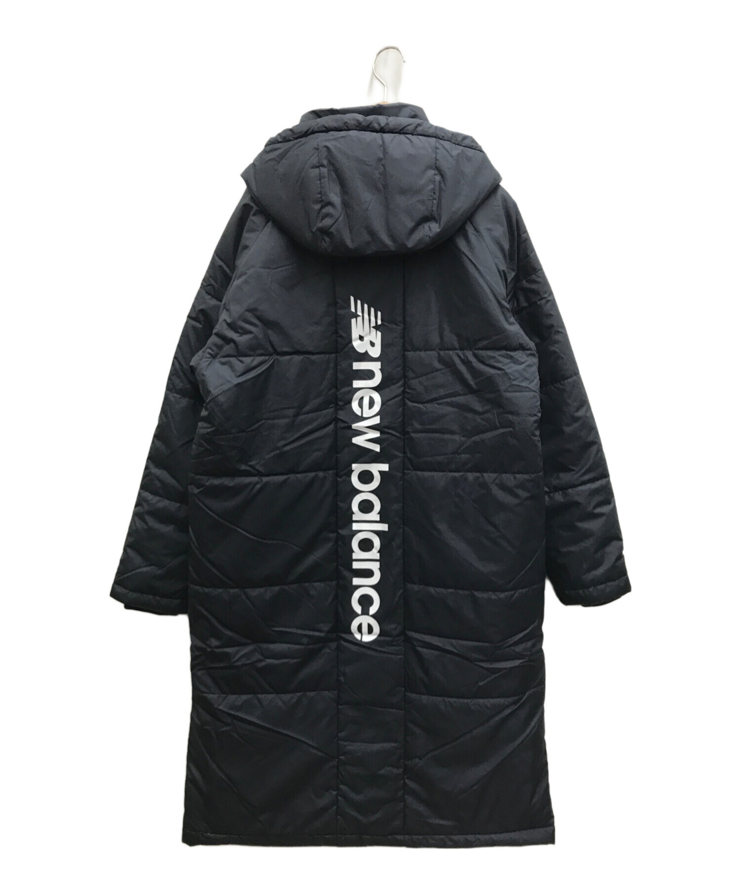 中古・古着通販】NEW BALANCE (ニューバランス) ベンチコート ブラック