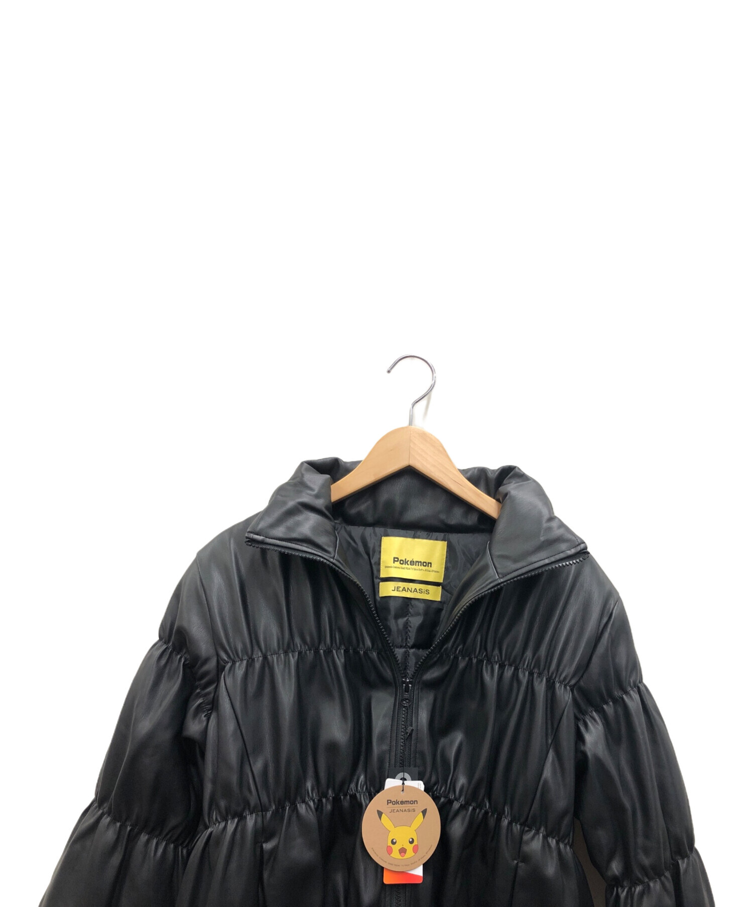 中古・古着通販】JEANASIS (ジーナシス) フェイクレザー中綿ジャケット