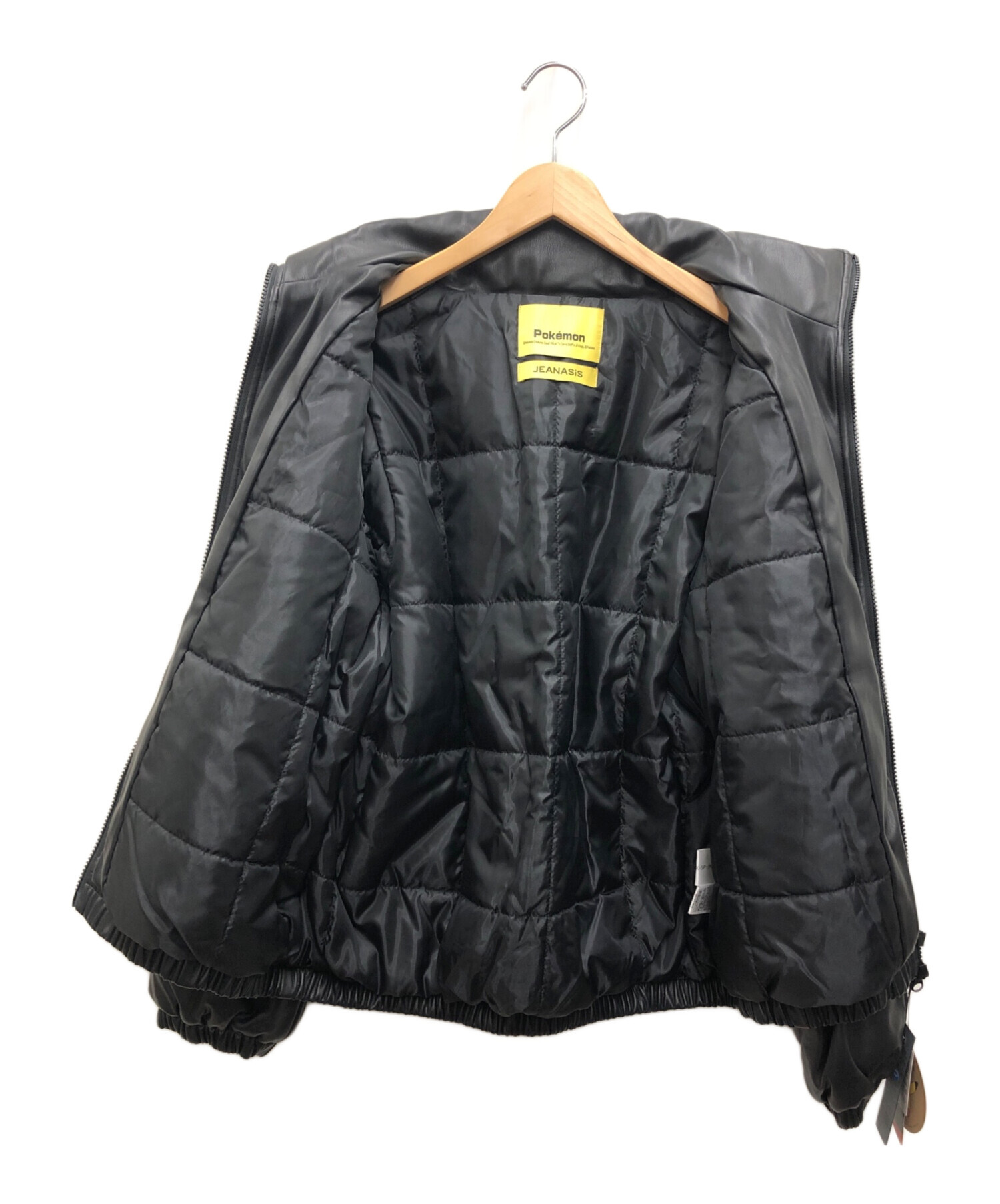 中古・古着通販】JEANASIS (ジーナシス) フェイクレザー中綿ジャケット