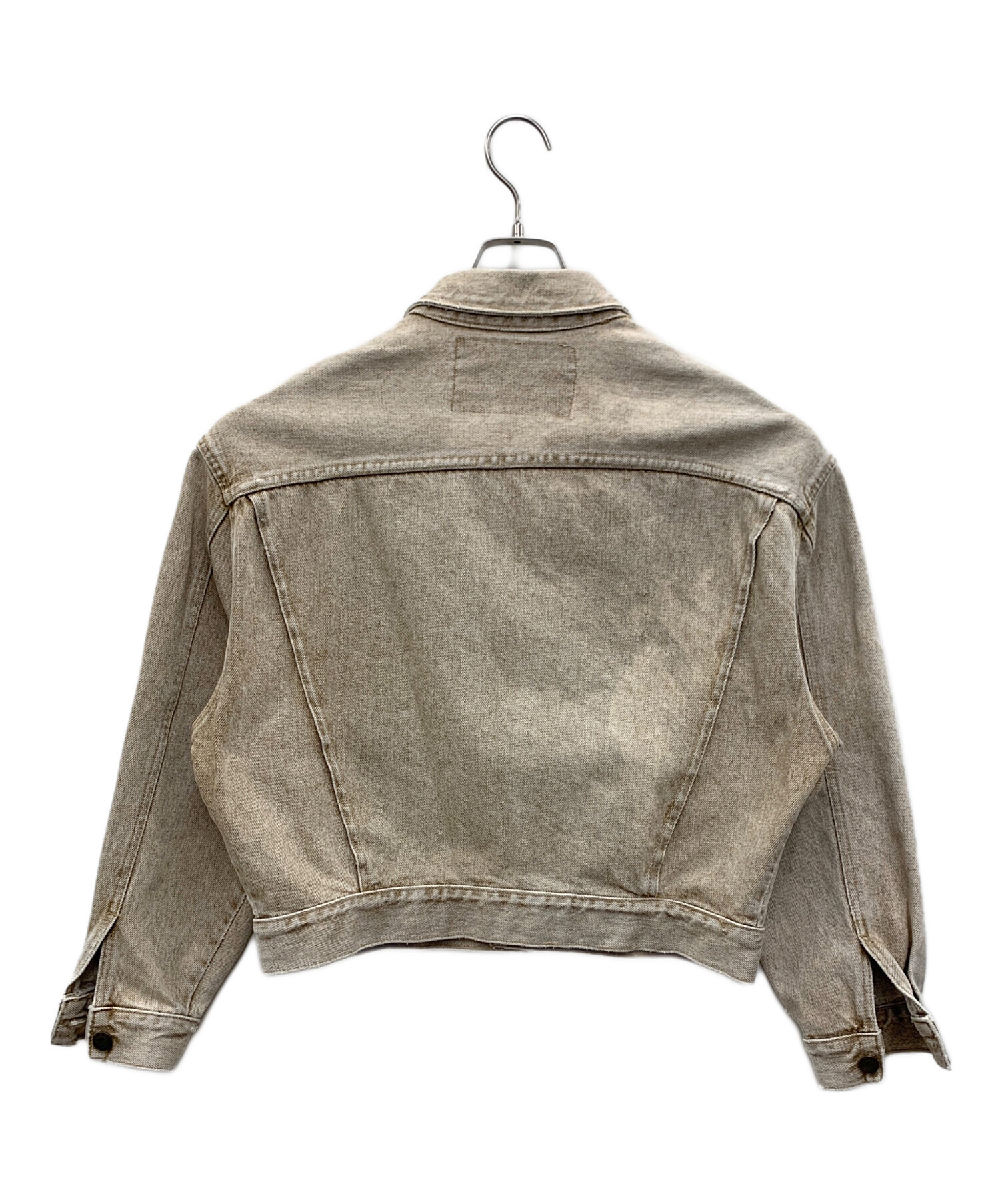 中古・古着通販】GUESS (ゲス) デニムジャケット ベージュ