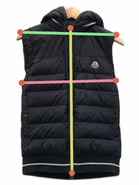 MONCLER ブラック ダウンベスト　Sサイズ相当　12Y MONCLER ブラック ダウンベスト Sサイズ相当 12Y MONCLER ブラック