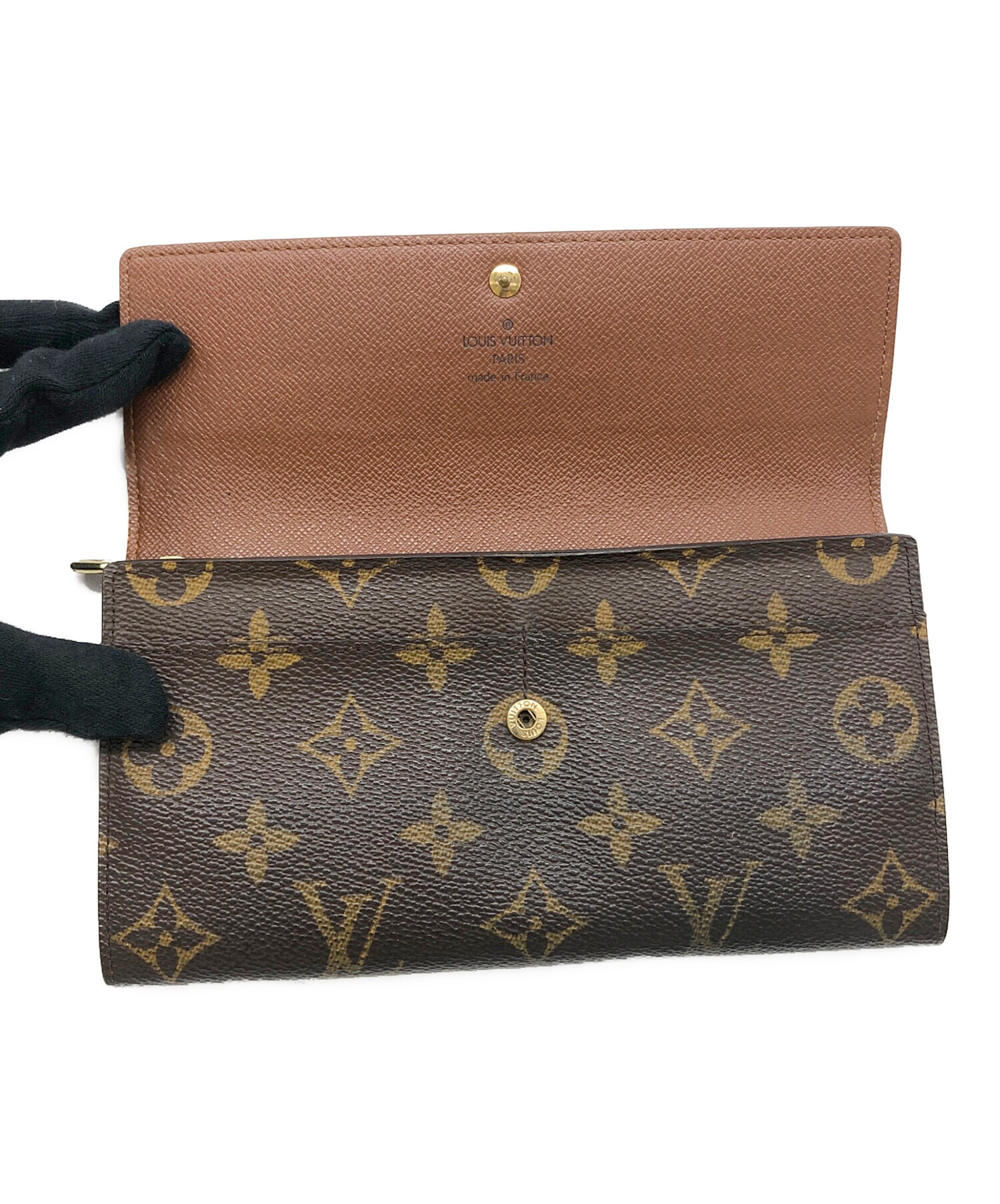 中古・古着通販】LOUIS VUITTON (ルイ ヴィトン) 長財布 ブラウン 