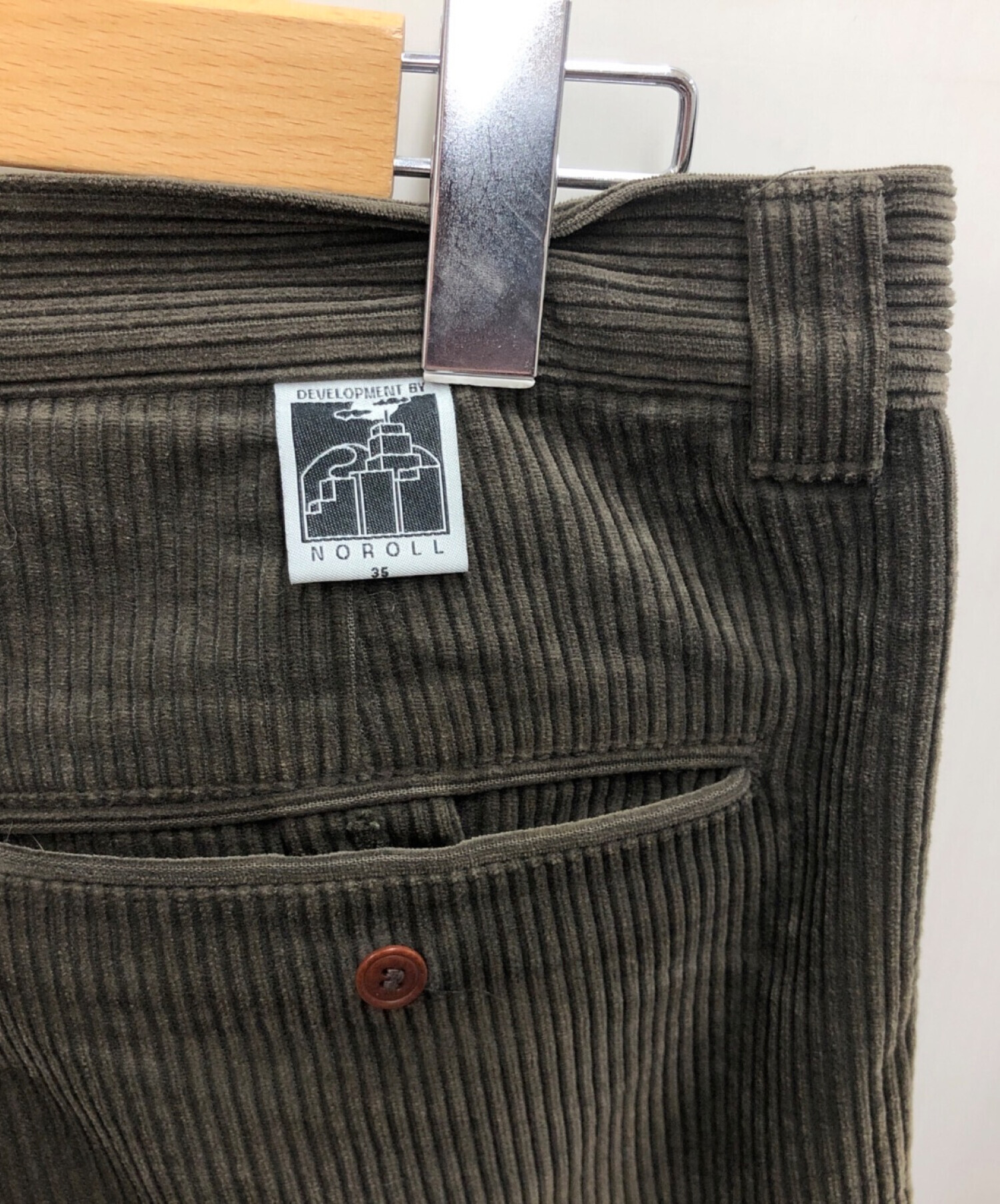 中古・古着通販】NOROLL (ノーロール) コーデュロイパンツ カーキ