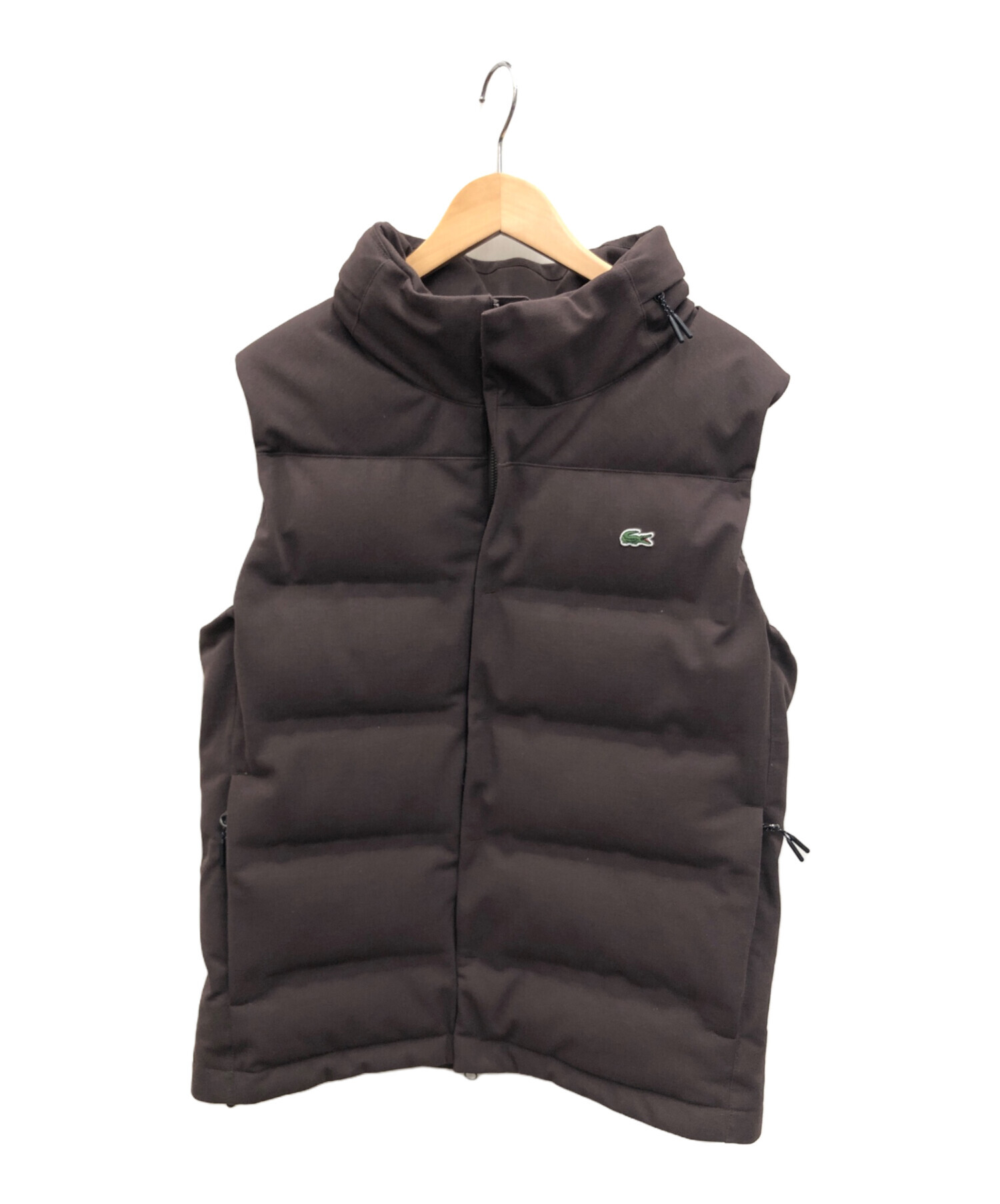 中古・古着通販】LACOSTE (ラコステ) ダウンベスト ブラウン サイズ:M