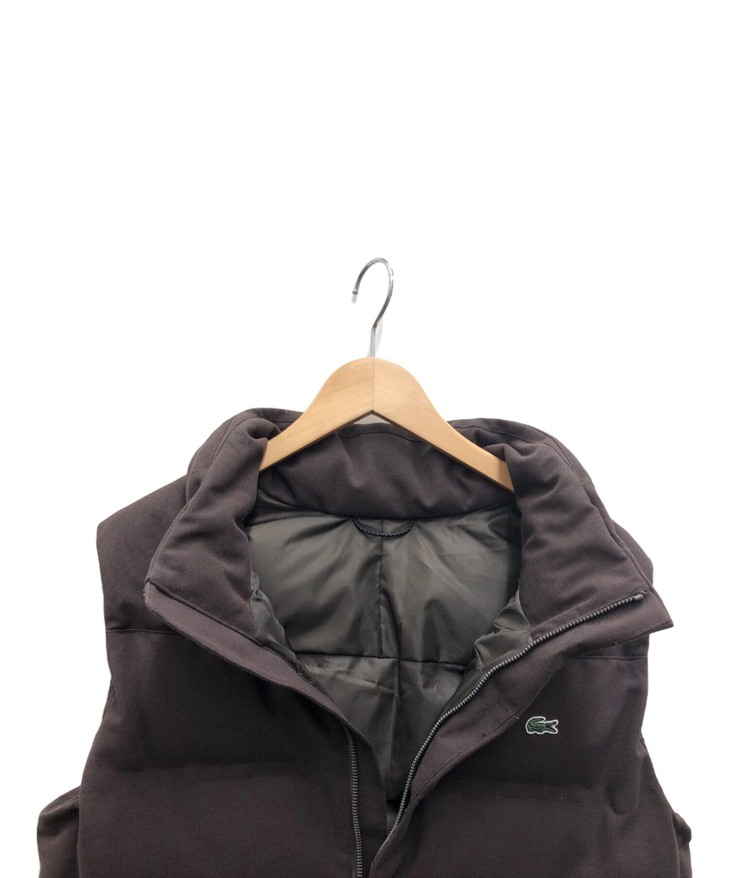 中古・古着通販】LACOSTE (ラコステ) ダウンベスト ブラウン サイズ:M