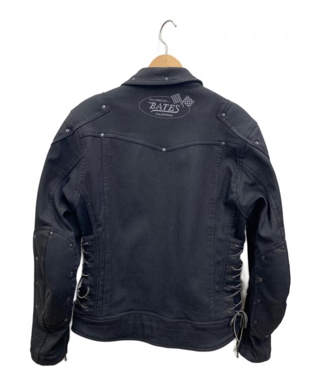 BATES レザージャケット Mサイズ 黒 BATES ベイツ レザージャケット サイズM ライダースジャケット 革