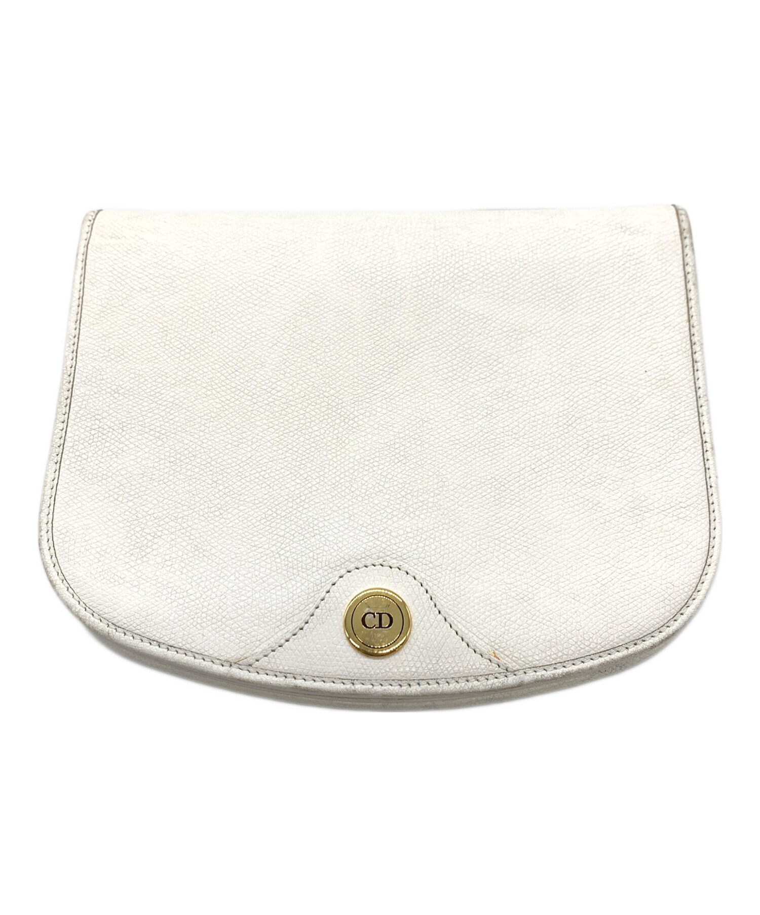 Christian Dior クリスチャンディオール ショルダーバッグ  白 【古着】【中古】【送料無料】 中古・古着通販】Christian Dior (クリスチャン ディオール