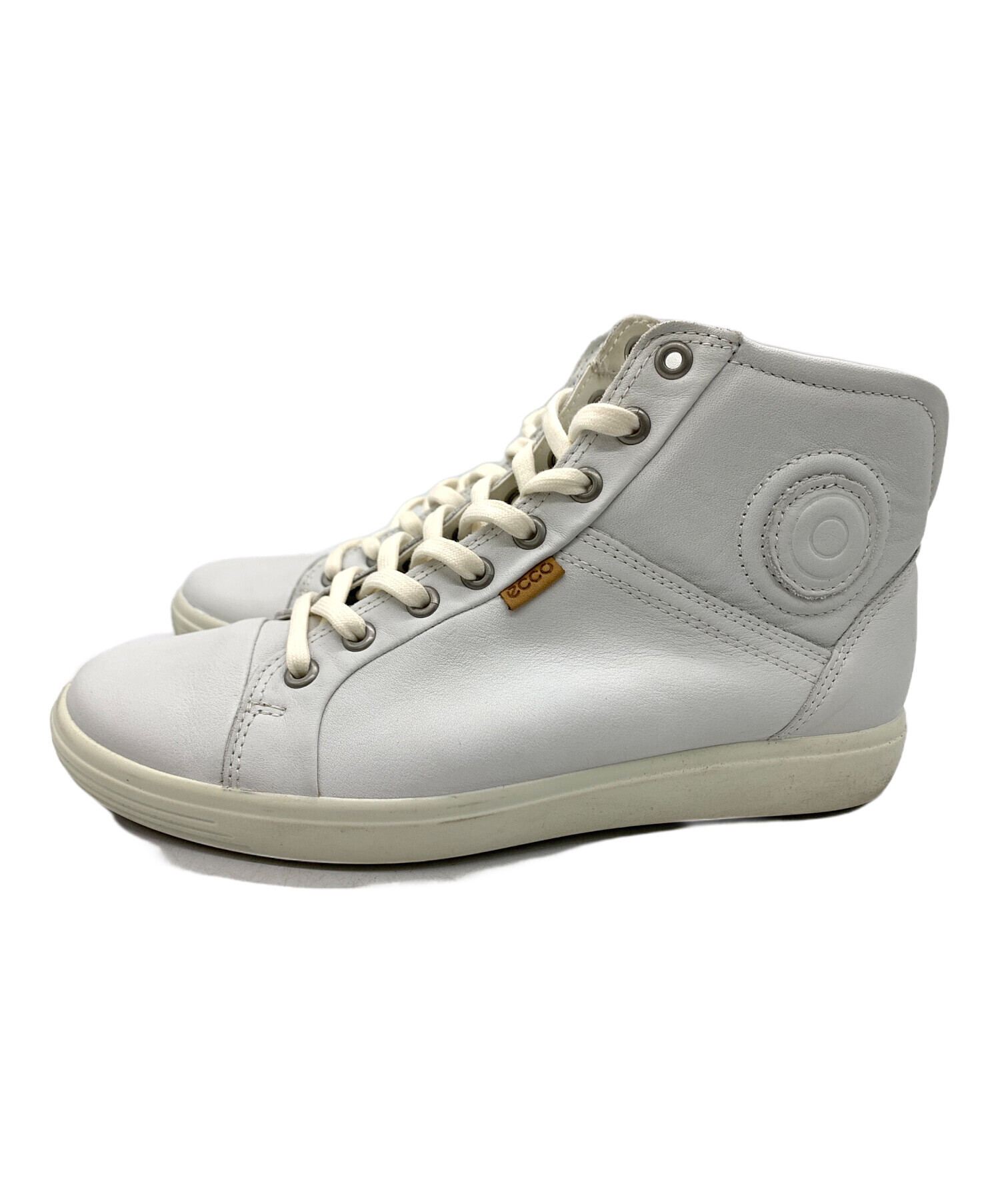 中古・古着通販】ECCO (エコー) ハイカットスニーカー ライトグレー 