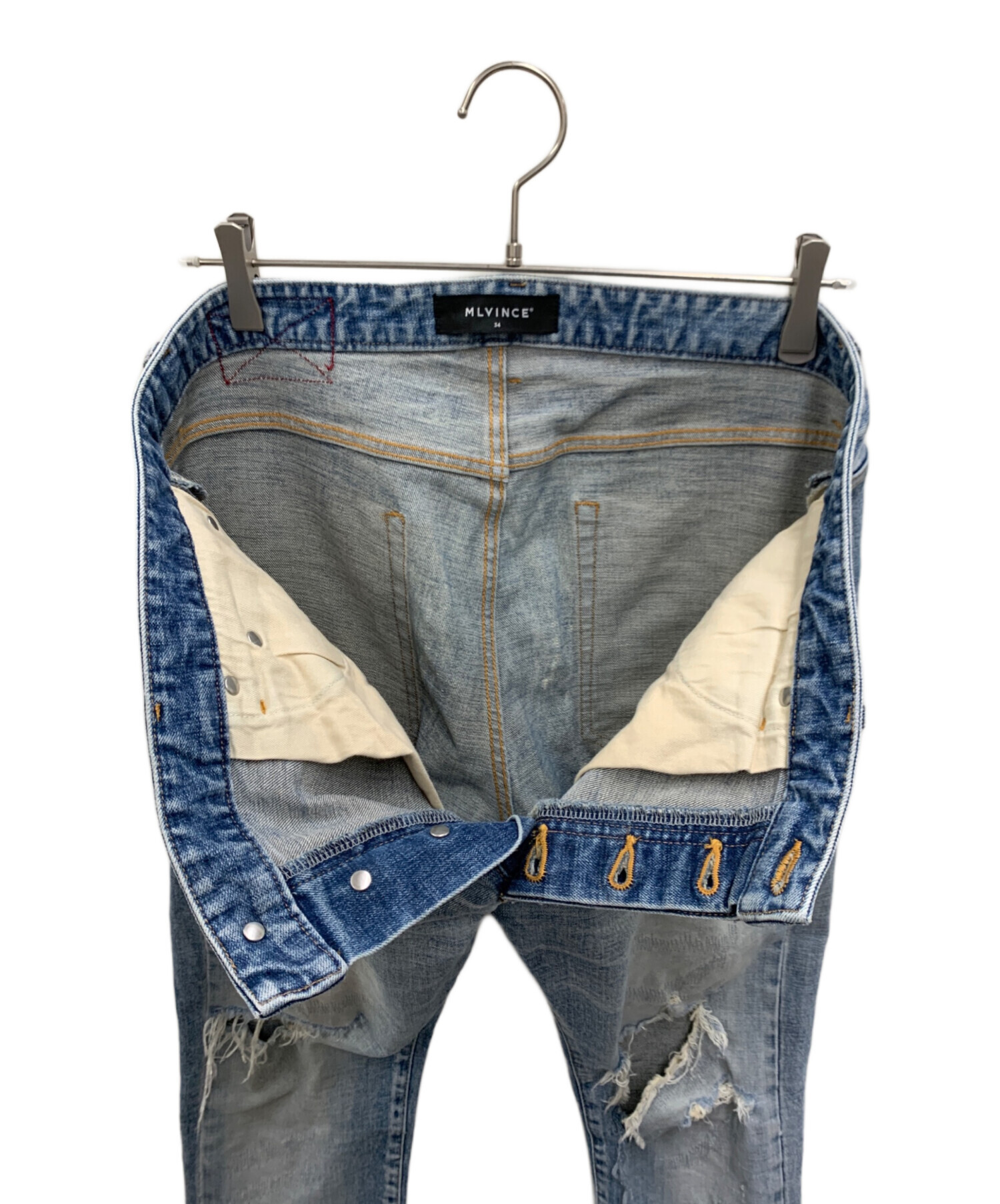 中古・古着通販】MLVINCE (メルヴィンス) デニムパンツ インディゴ