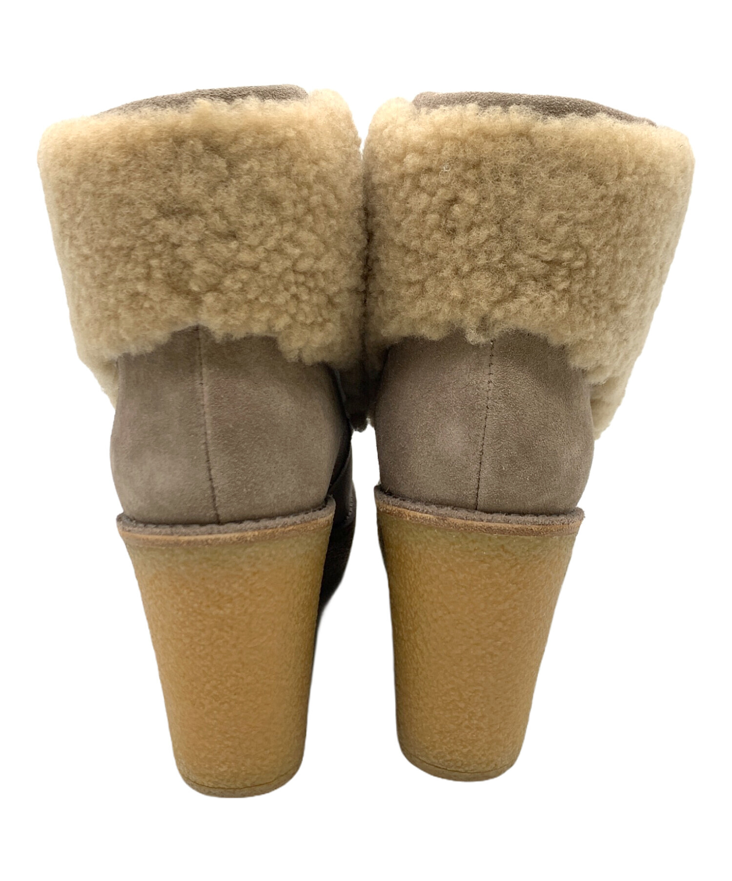 UGG ムートンブーツ ブラウン サイズ#24cm #冬の暖かさ 中古・古着通販】UGG (アグ) ムートンブーツ ブラウン サイズ