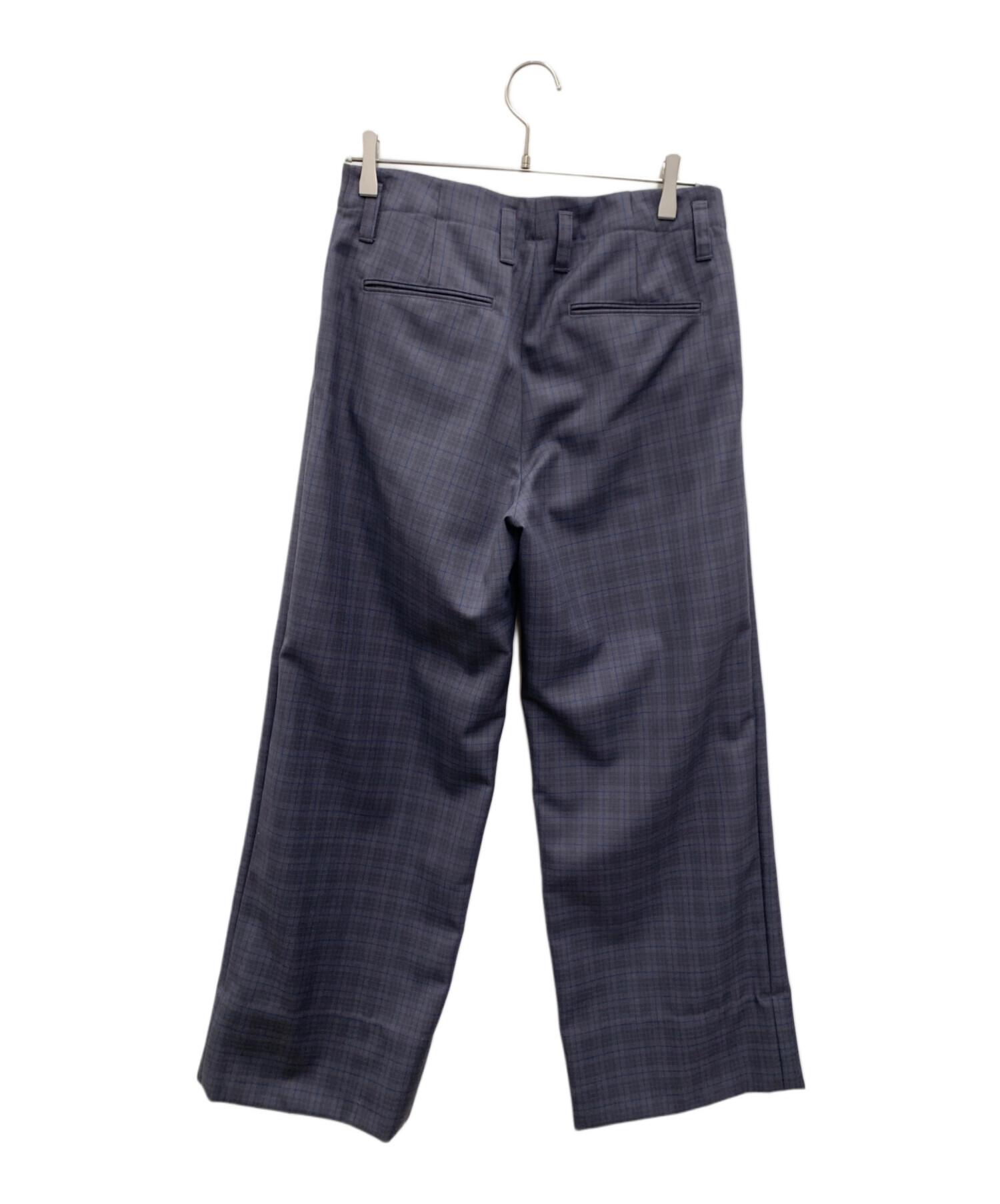 PUBLIC TOKYO 含浸ワイドパンツ グレーグリーン S～Mサイズ相当 中古・古着通販】PUBLIC TOKYO (パブリックトウキョウ) ハイツイスト