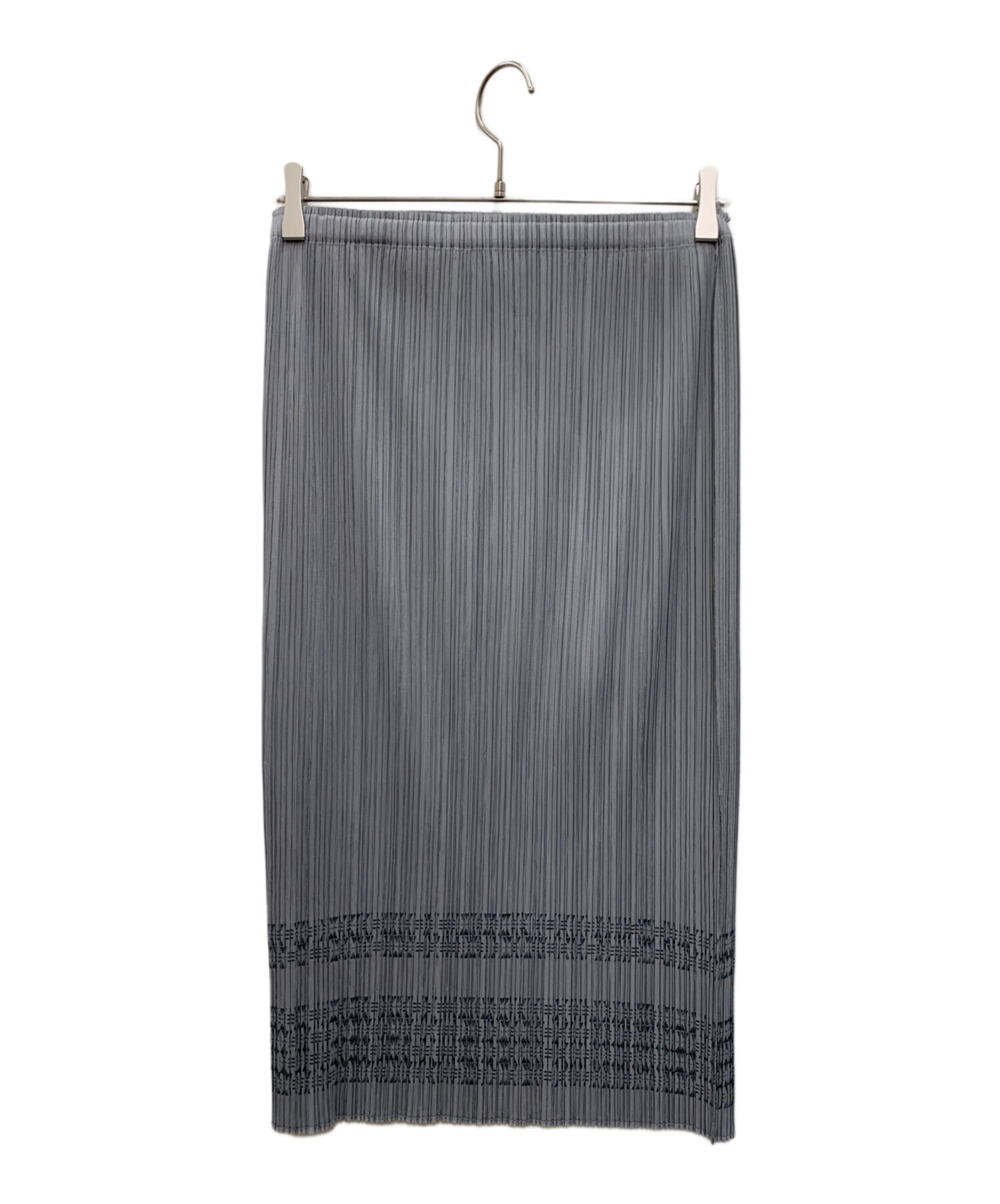 イッセイミヤケ　プリーツプリーズ　スカート　チャコールグレー　サイズ４ 中古・古着通販】PLEATS PLEASE ISSEY MIYAKE (プリーツプリーズ