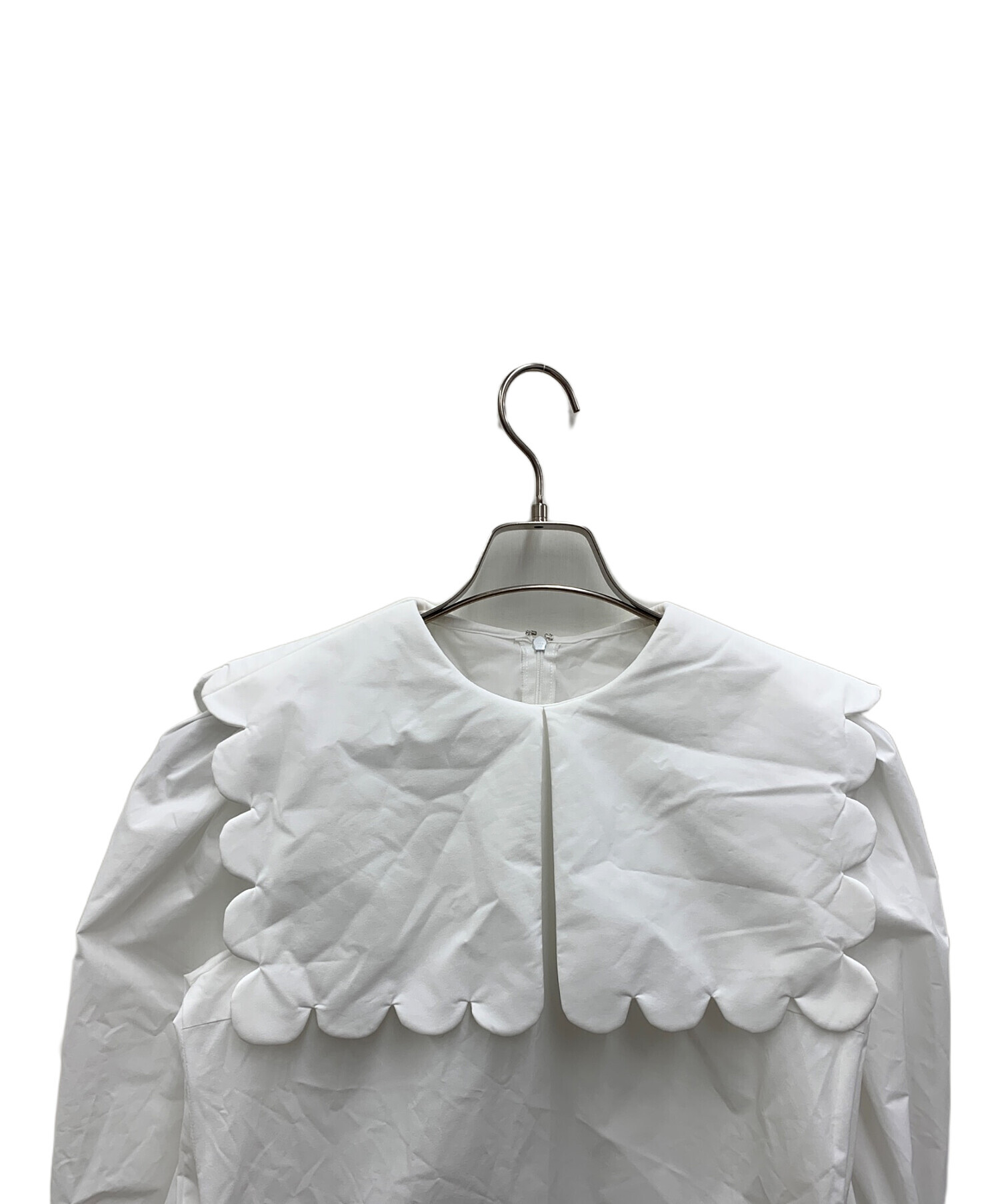 cygne シーニュ スカラップブラウス 中古・古着通販cygne (シーニュ 