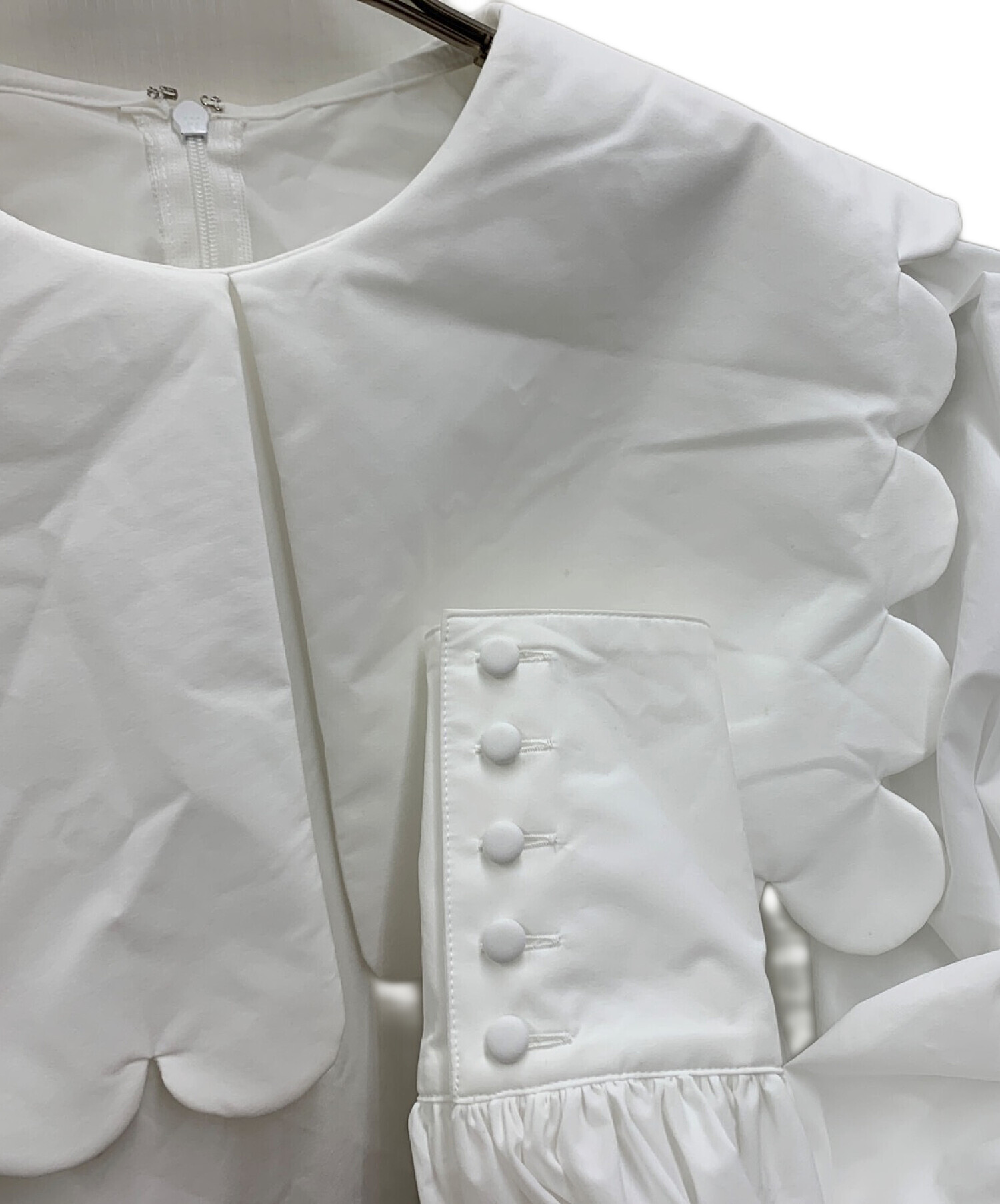cygne シーニュ スカラップブラウス 中古・古着通販cygne (シーニュ 