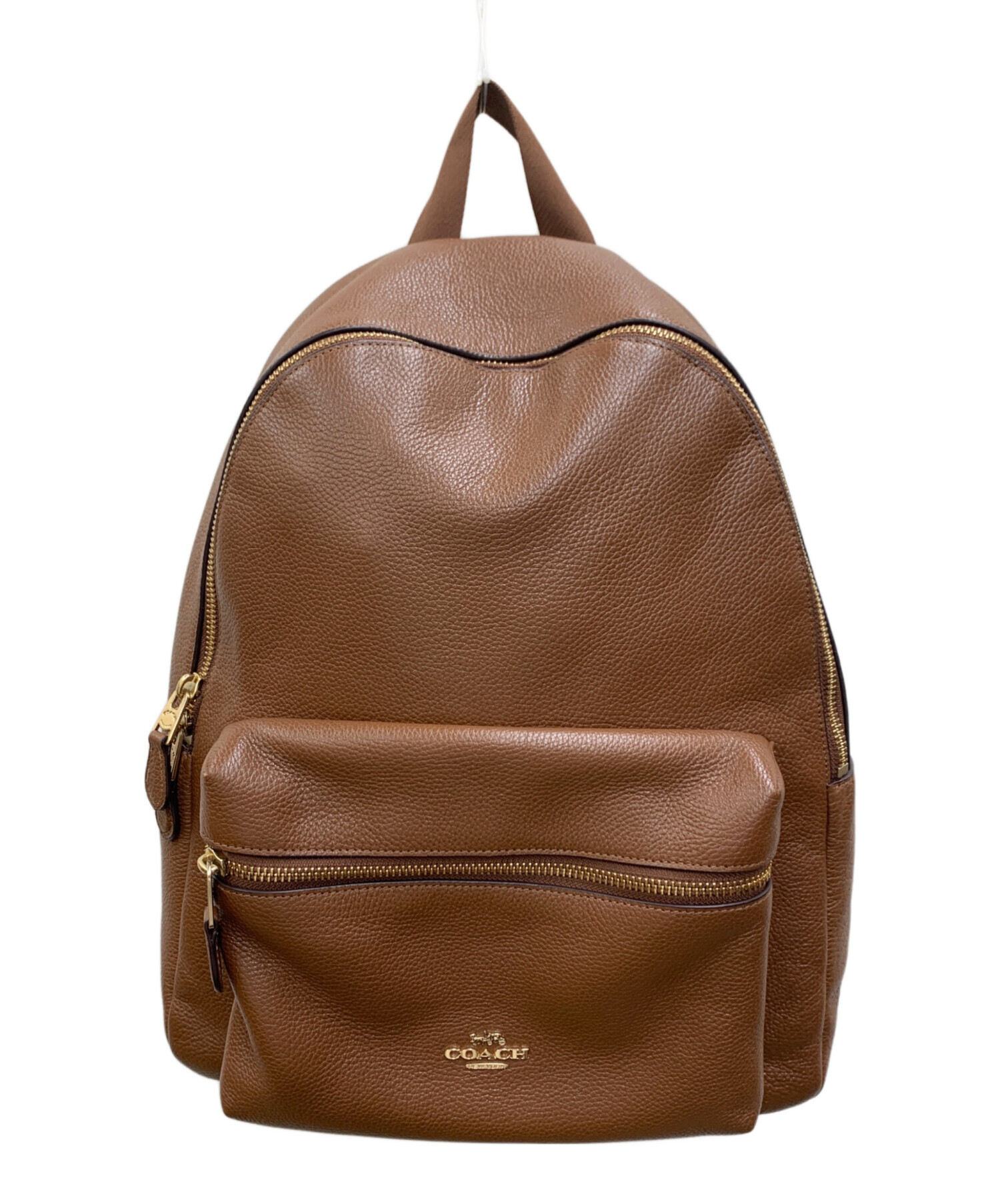 中古・古着通販】COACH (コーチ) レザ-リュック ブラウン｜ブランド 