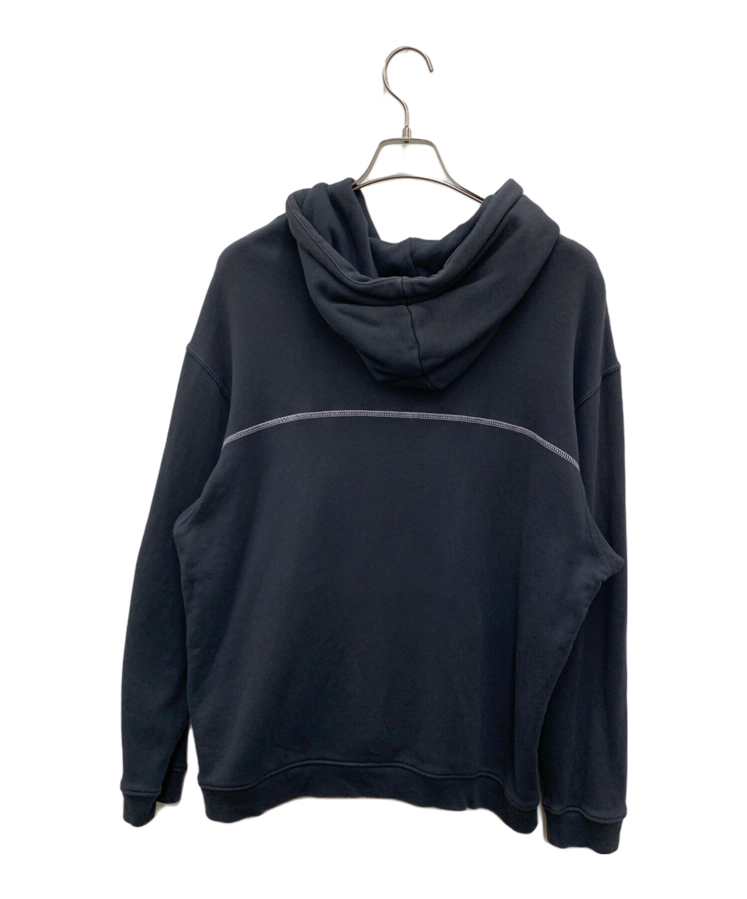中古・古着通販】adidas (アディダス) プルオーバーパーカー ブラック