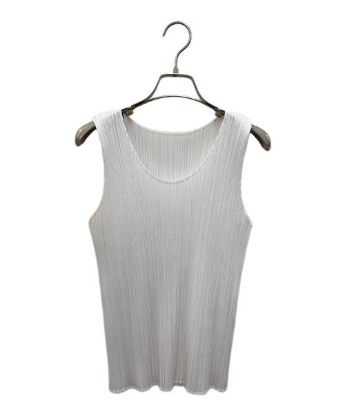 プリーツプリーズ サイズ:3  PP81-JH545 アラレプリーツノースリーブカットソー 中古 BS99 中古・古着通販】PLEATS PLEASE ISSEY MIYAKE (プリーツプリーズ