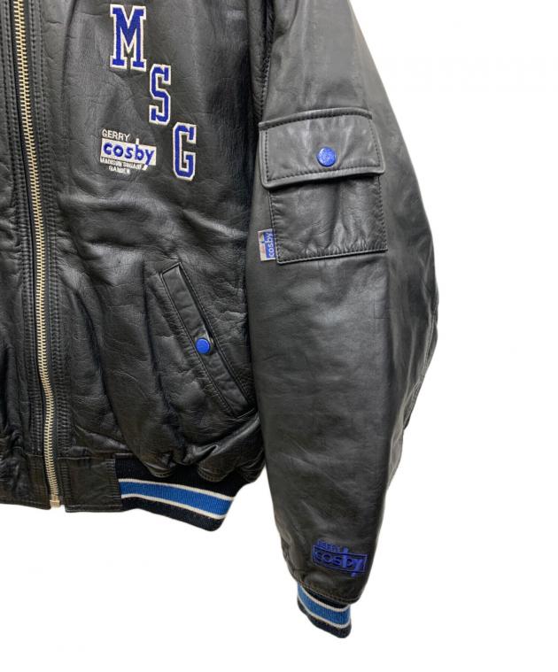 中古・古着通販】cosby (コスビ) レザージャケット ブラック×ブルー