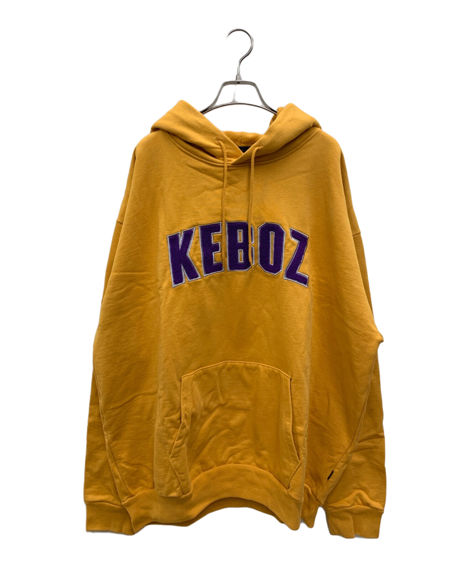 中古・古着通販】KEBOZ (ケボズ) パーカー イエロー×パープル サイズ 