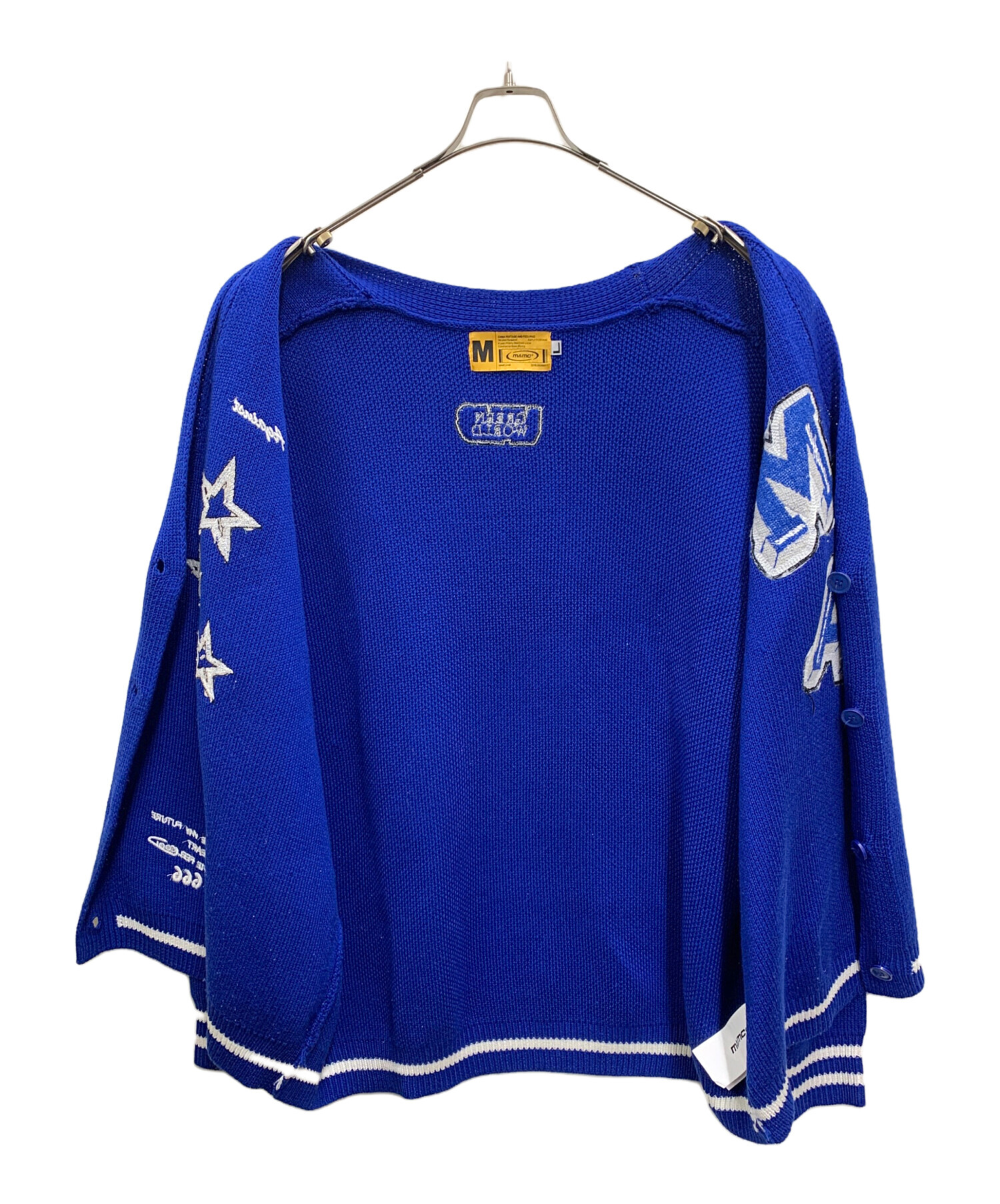 中古・古着通販】MAMC (エムエーエムシー) ニットカーディガン ブルー