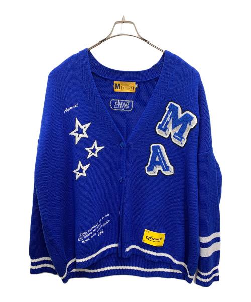 中古・古着通販】MAMC (エムエーエムシー) ニットカーディガン ブルー