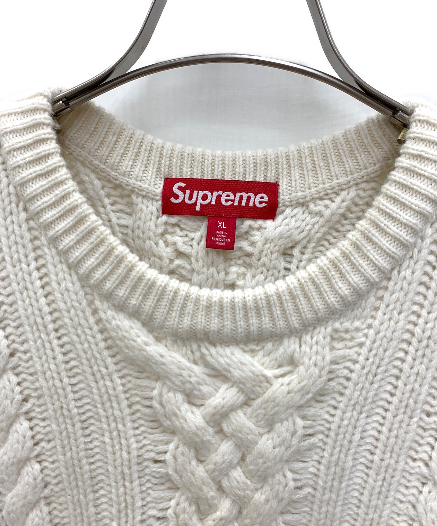 中古・古着通販】Supreme (シュプリーム) Applique Cable Knit Sweater 