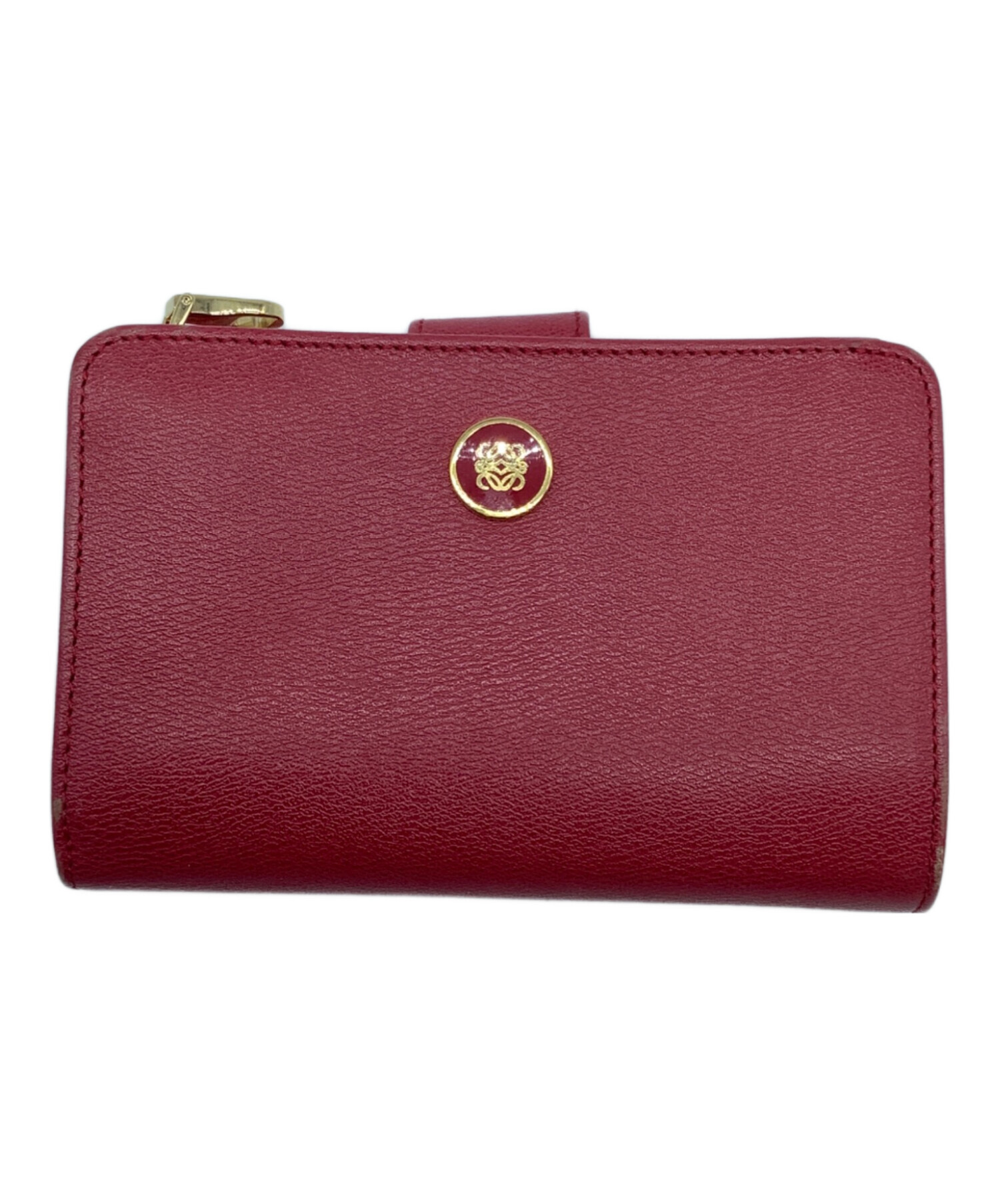 中古・古着通販】LOEWE (ロエベ) 2つ折り財布 レッド｜ブランド・古着 